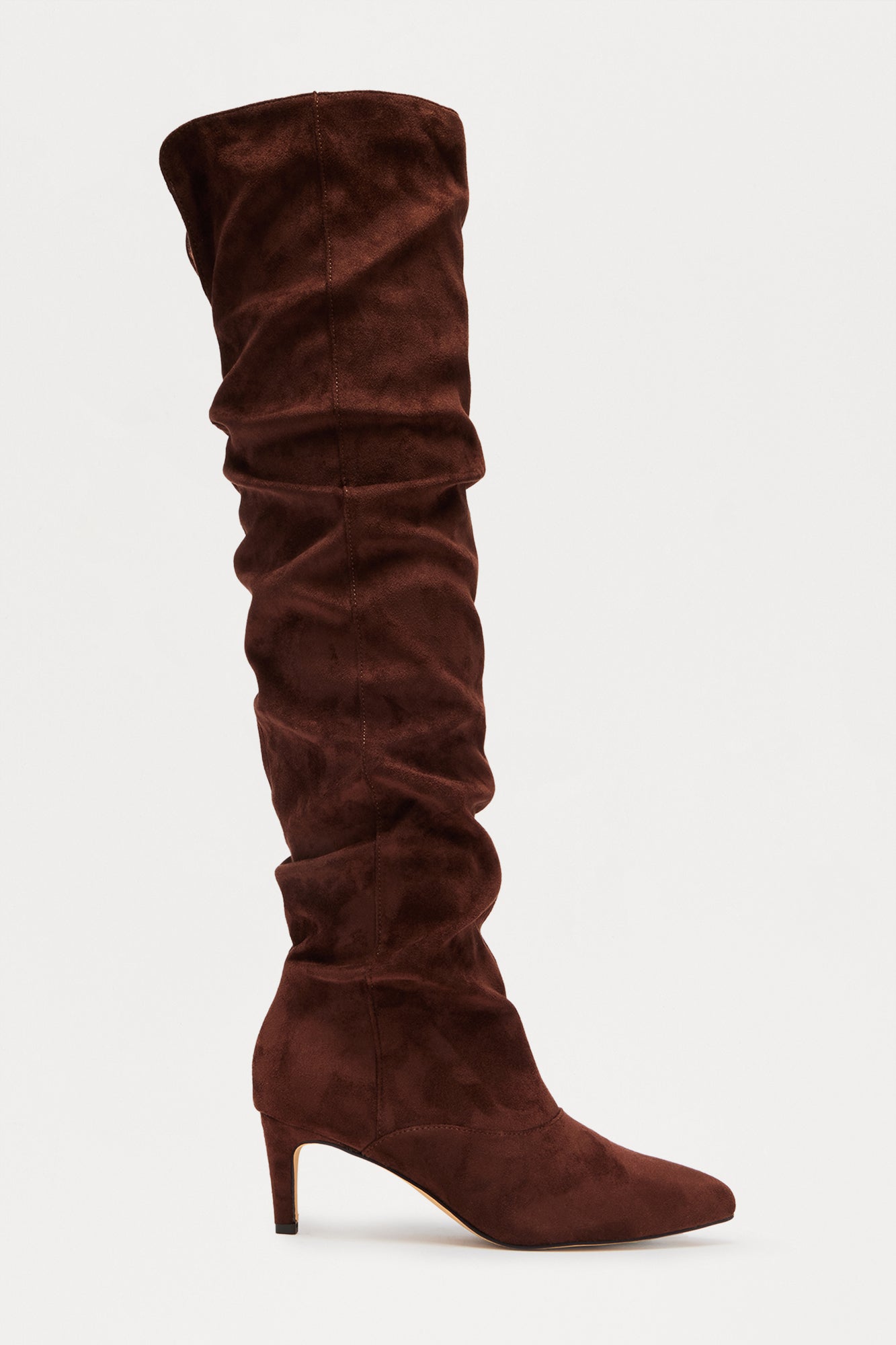 Essex Ruched Boots - Brown