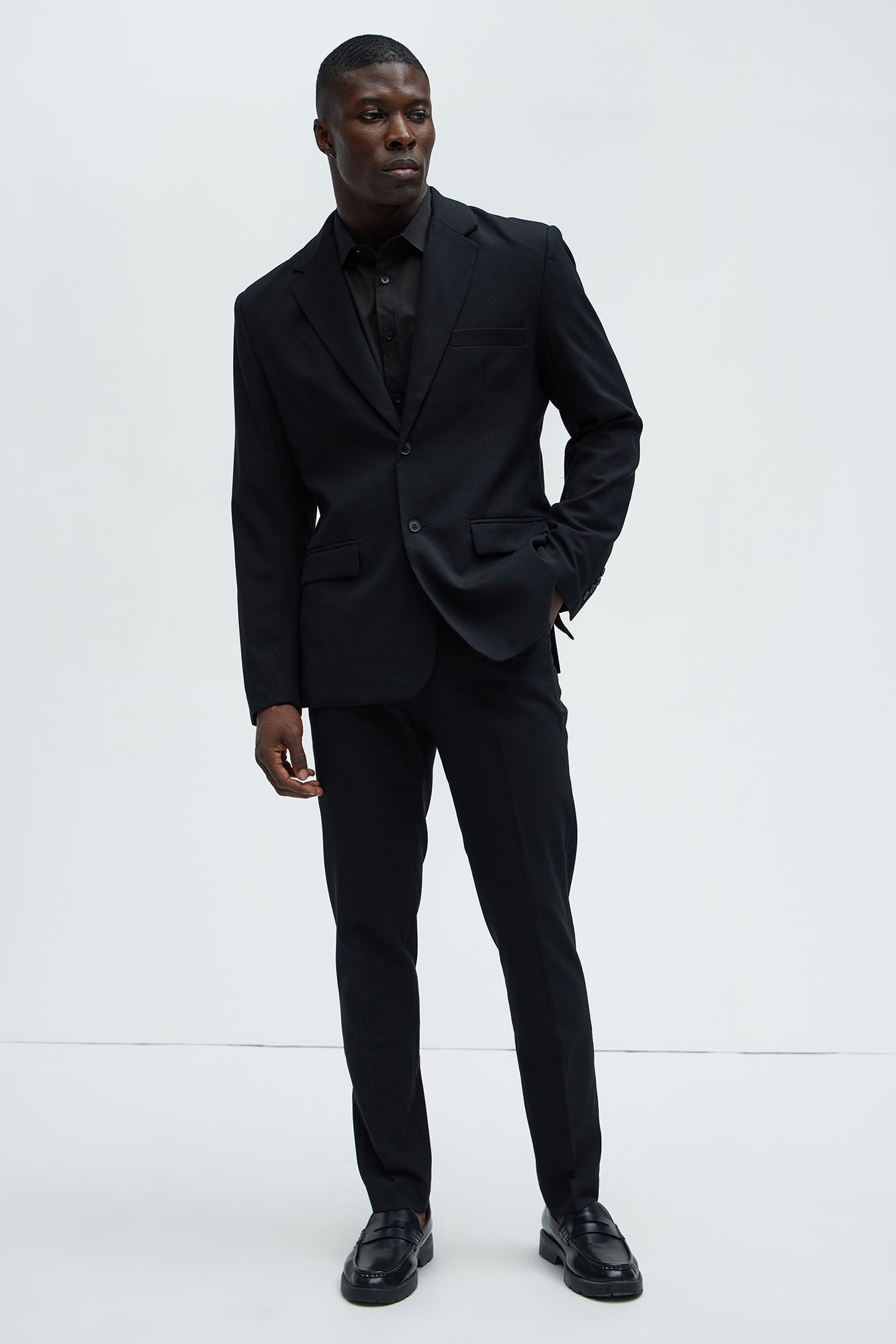 The Modern Stretch Suit Jacket - Black