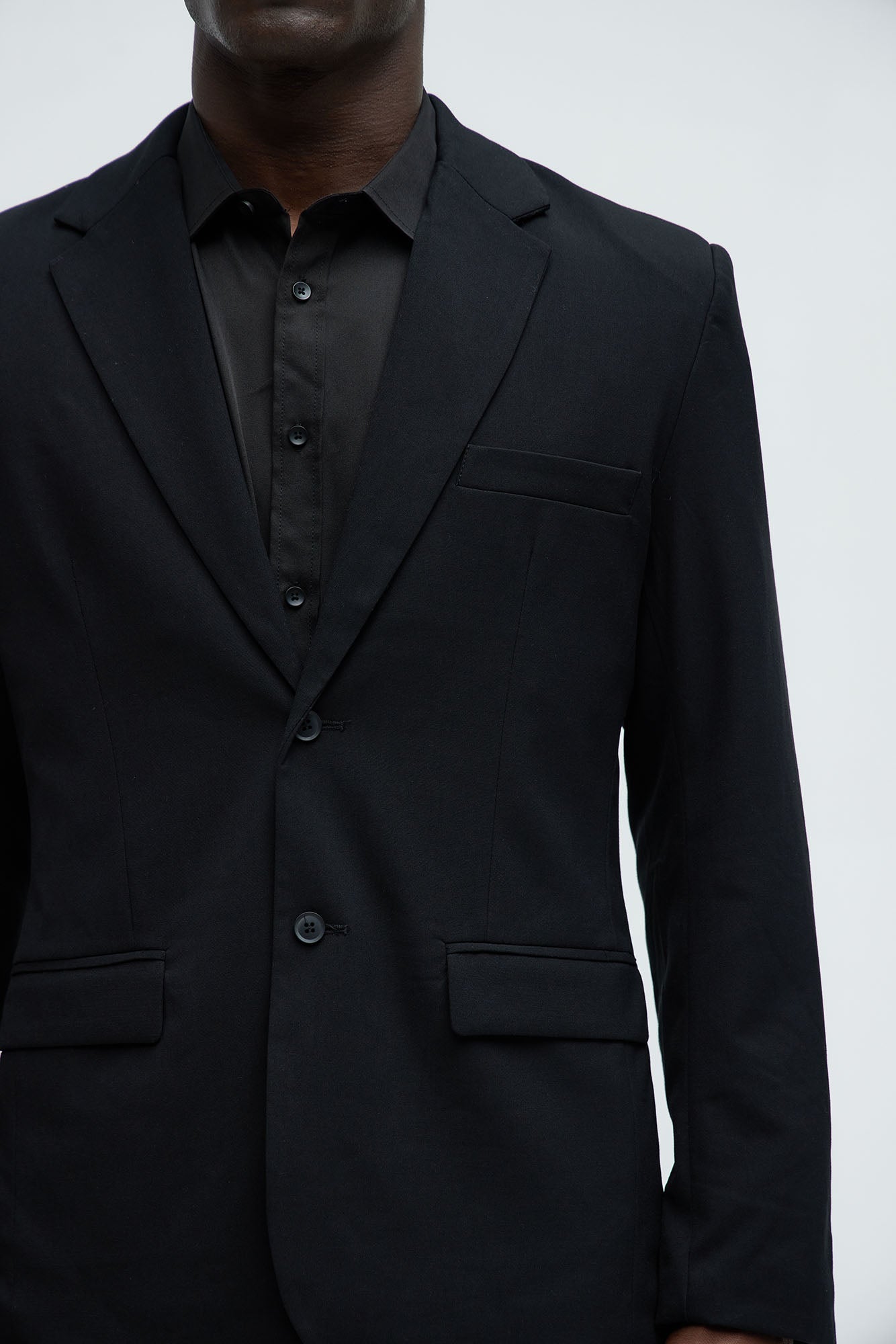 The Modern Stretch Suit Jacket - Black