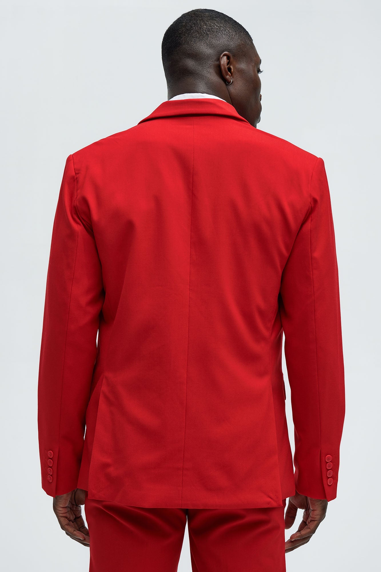 The Modern Stretch Suit Jacket - Red