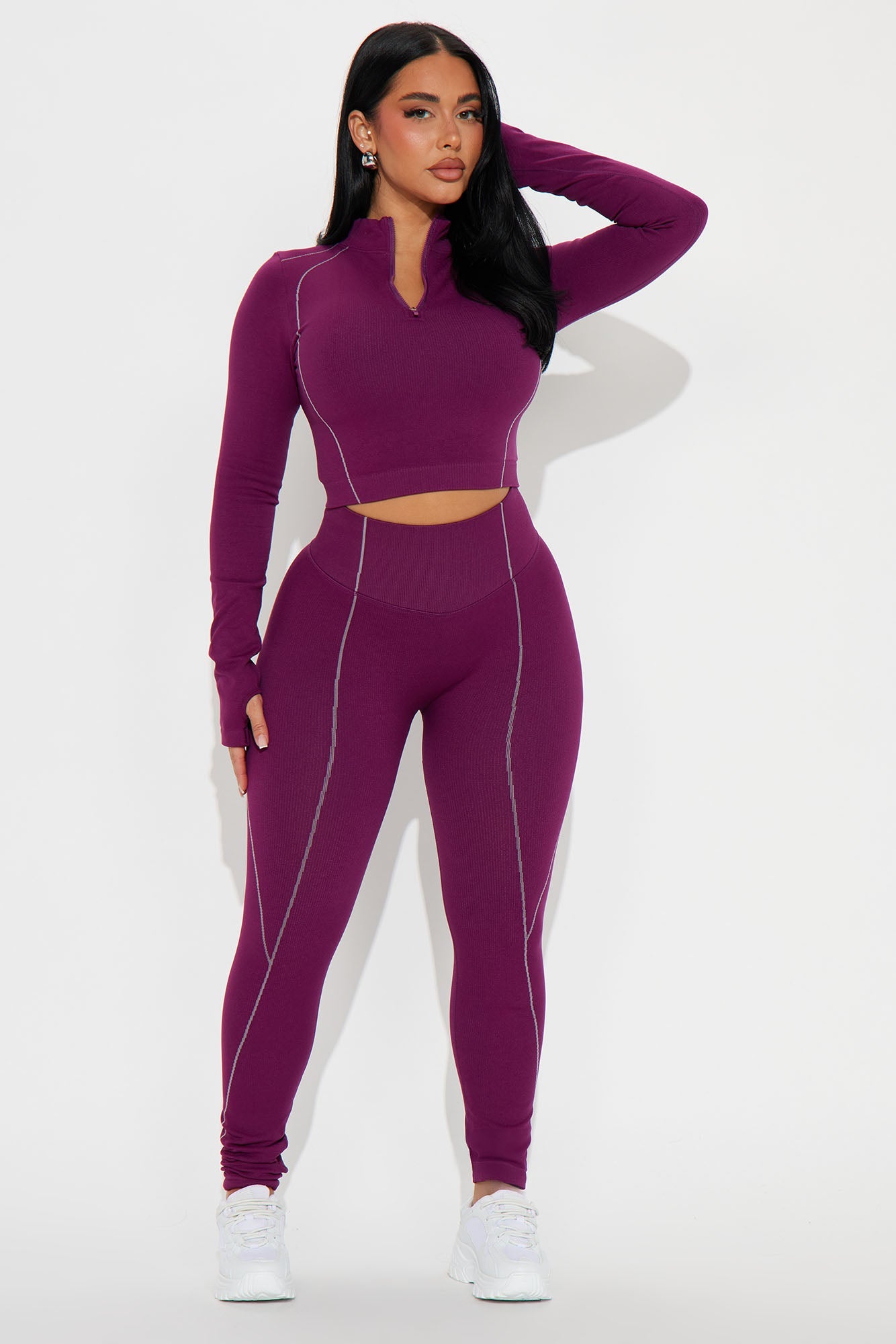 Clean Lines Active Set - Plum