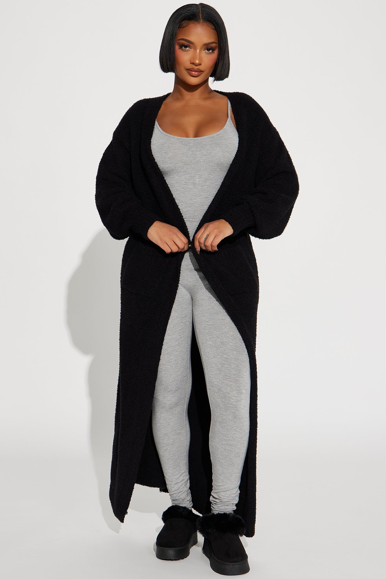 Living In It Cardigan - Black