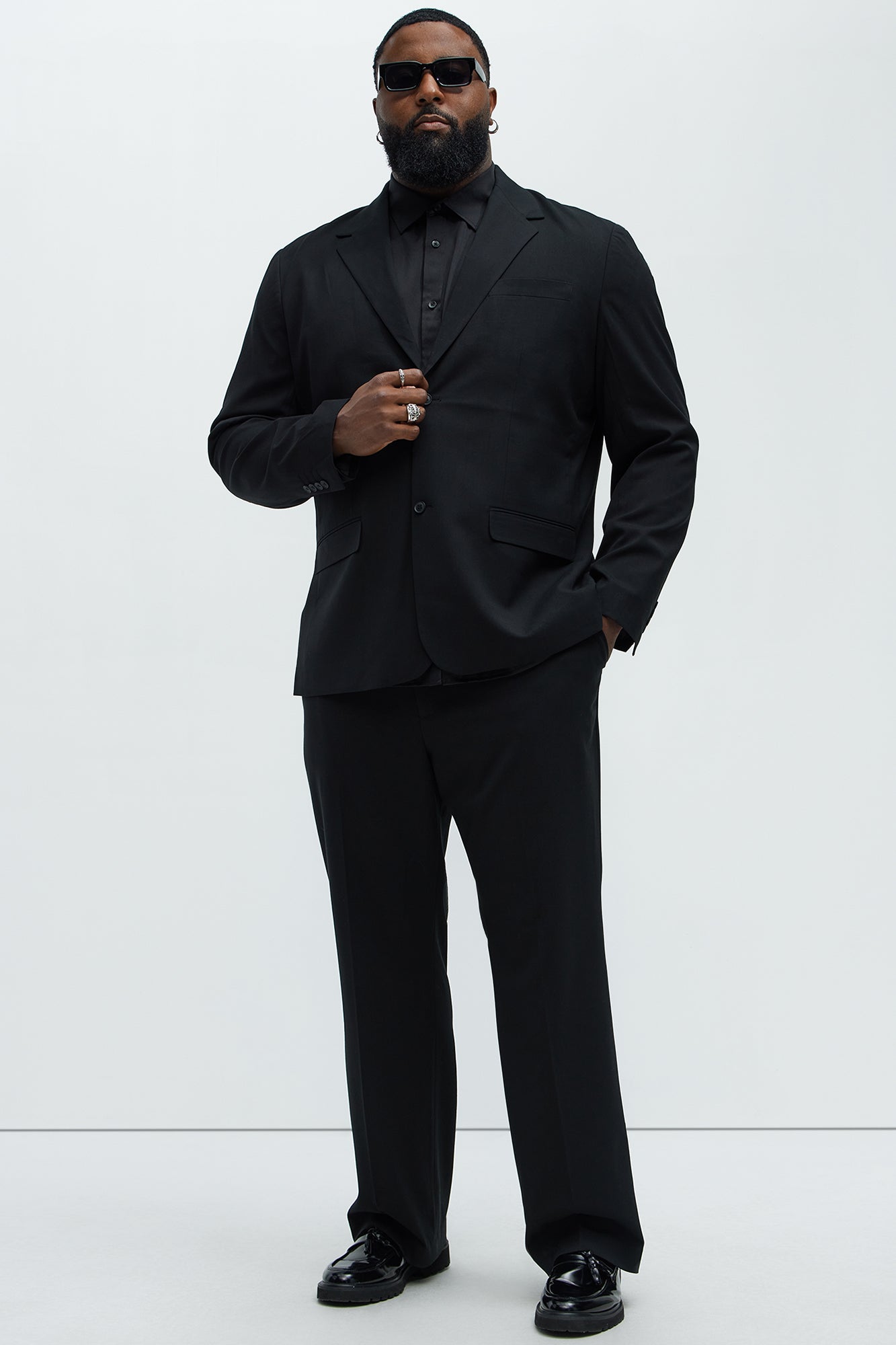 The Modern Stretch Suit Jacket - Black
