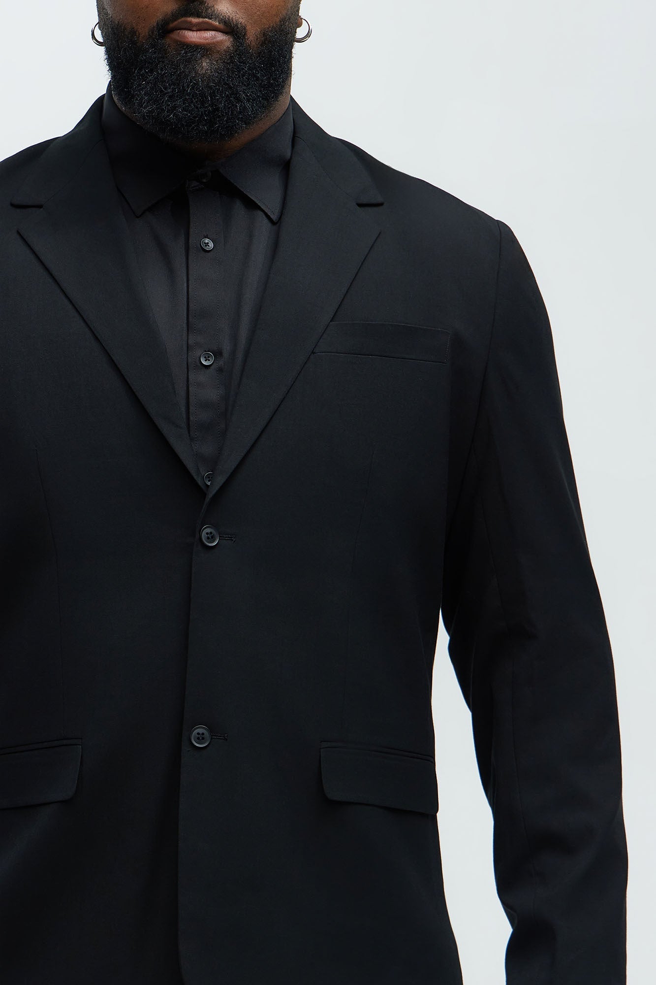 The Modern Stretch Suit Jacket - Black