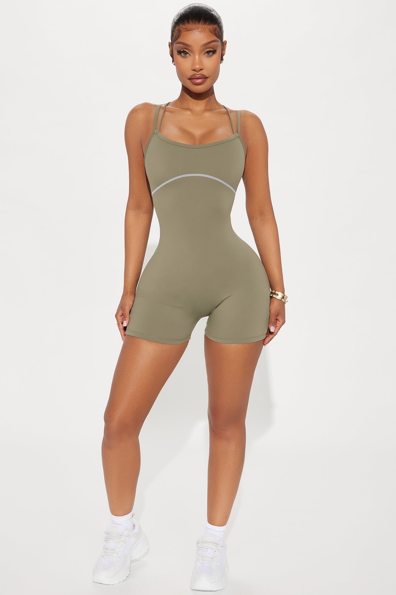 In Harmony Active Romper - Sage