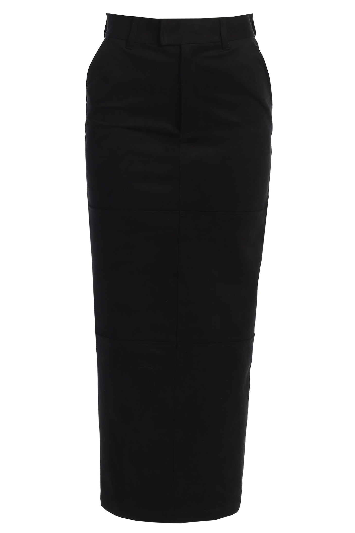 Black Joy Suede Maxi Skirt