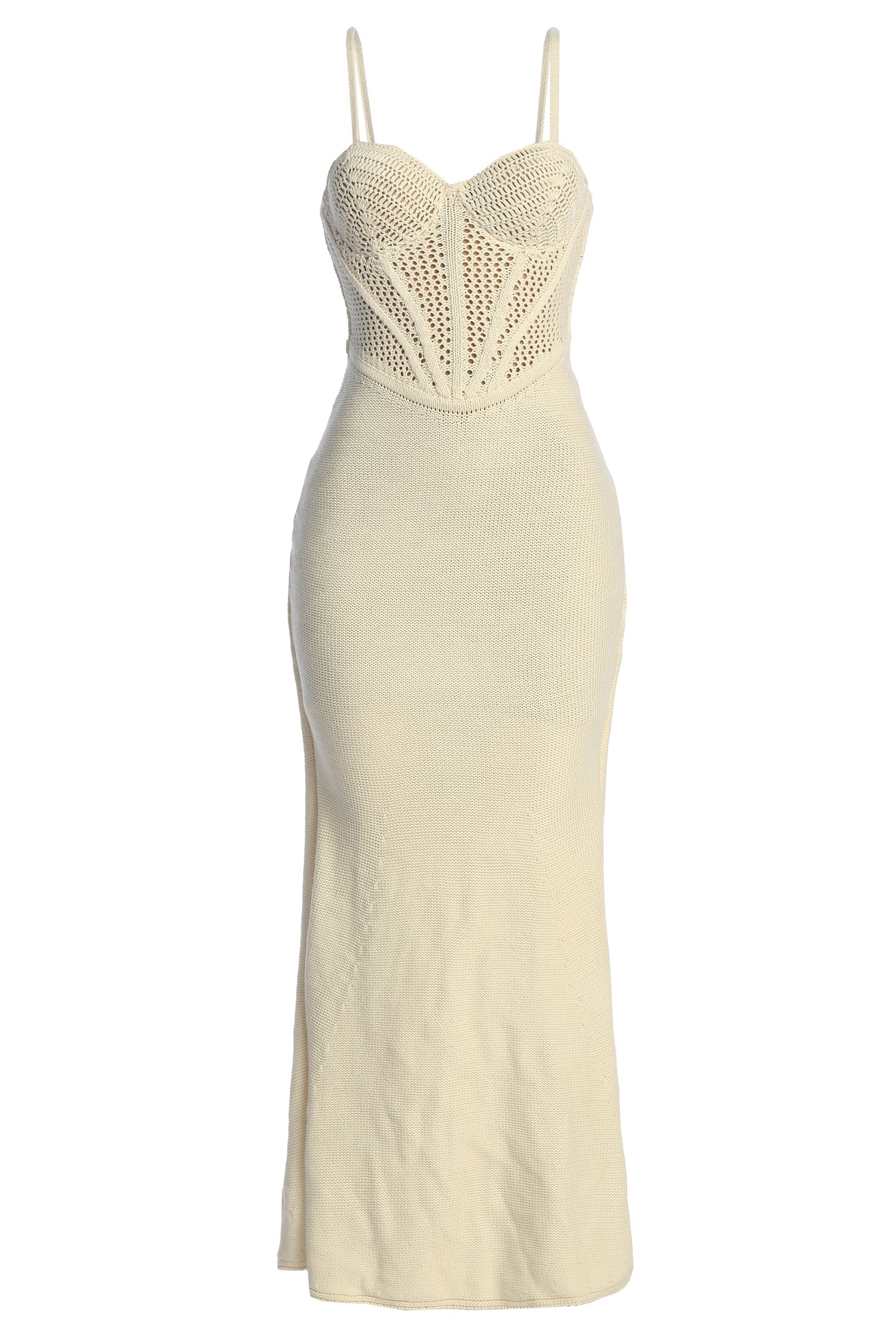 Ivory Melani Knit Maxi Dress