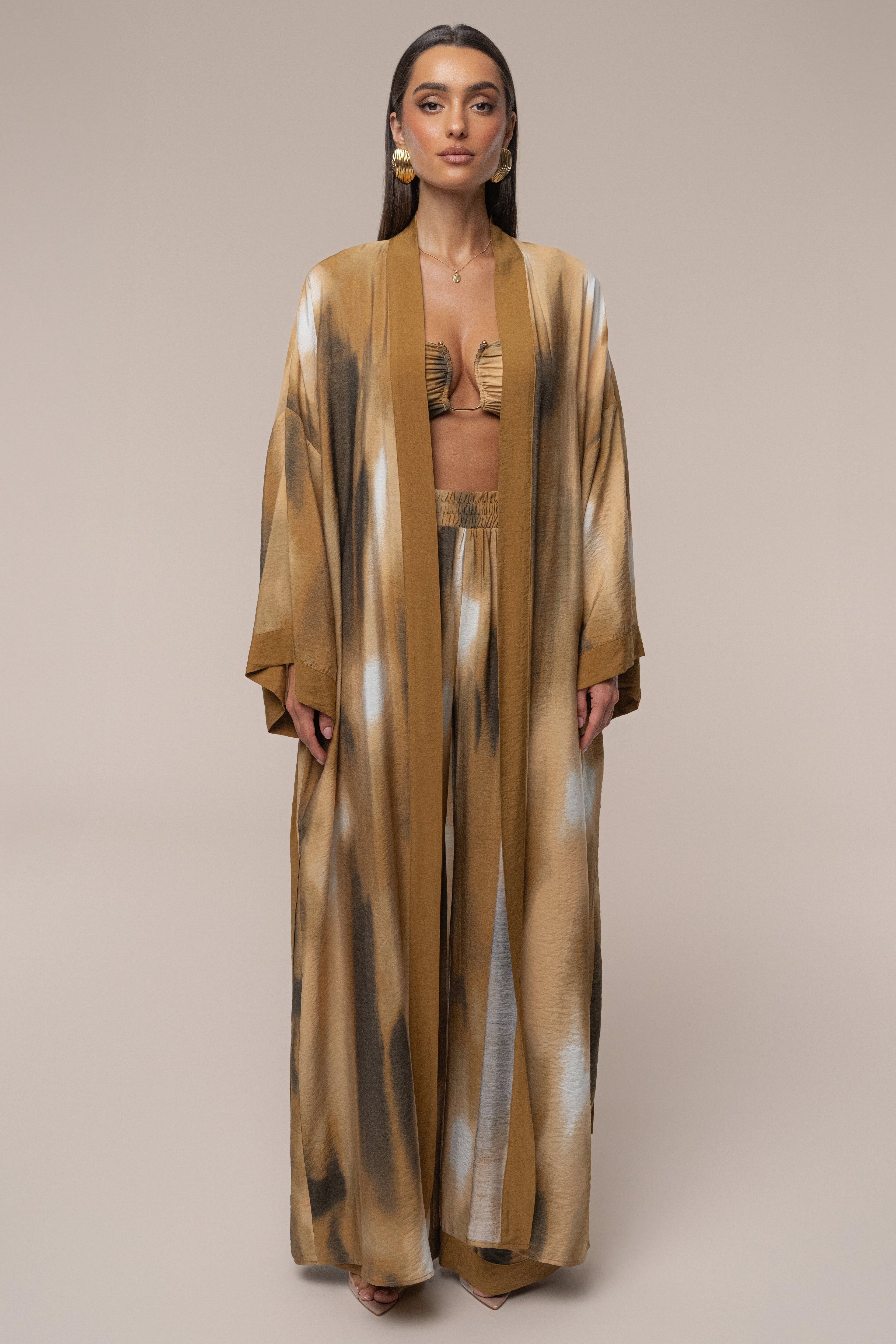 Brown Desert Oasis Duster