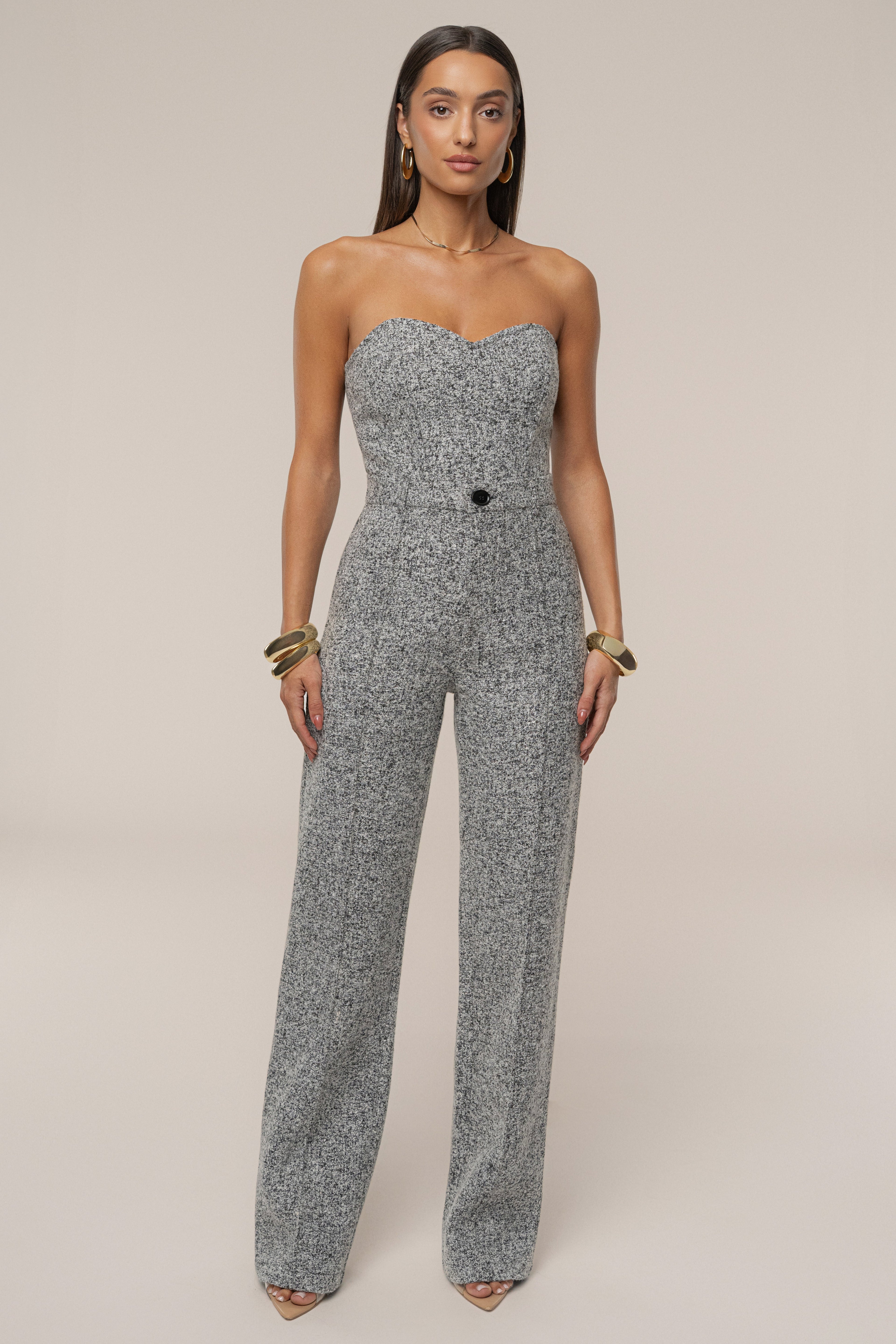 Lt. Grey Stay Sharp Tweed Trouser
