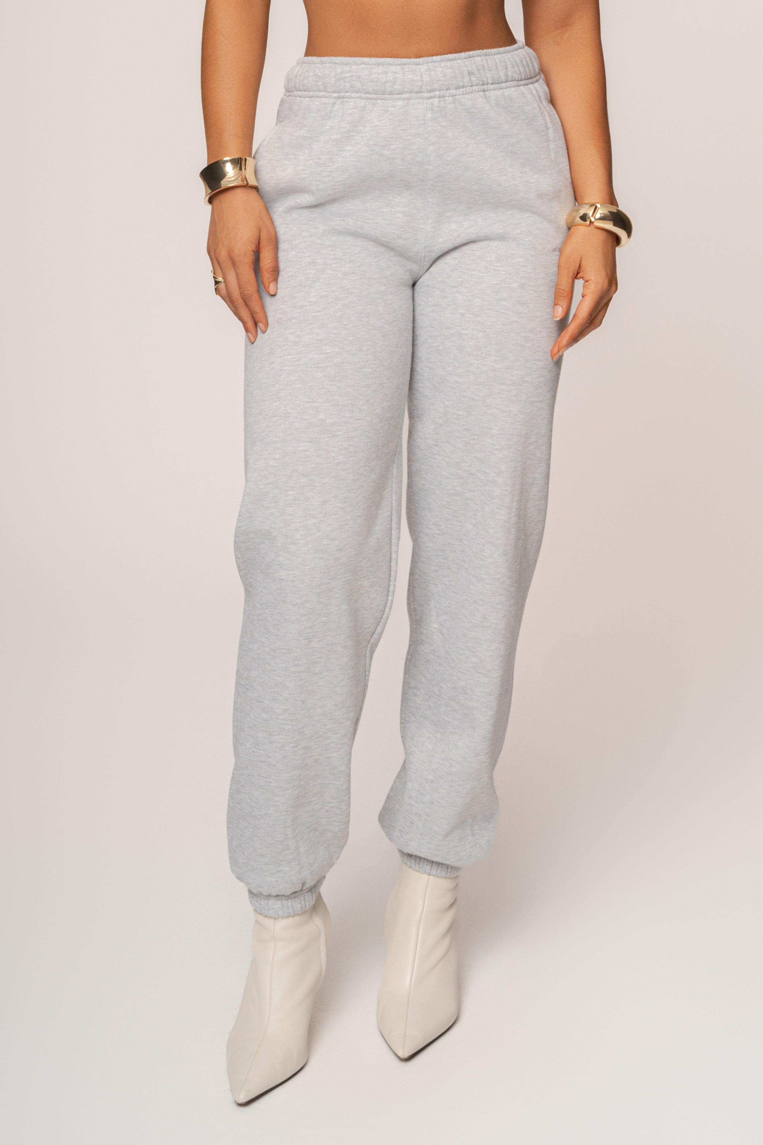 Heather Grey JLUXLABEL Logo Sweatpants