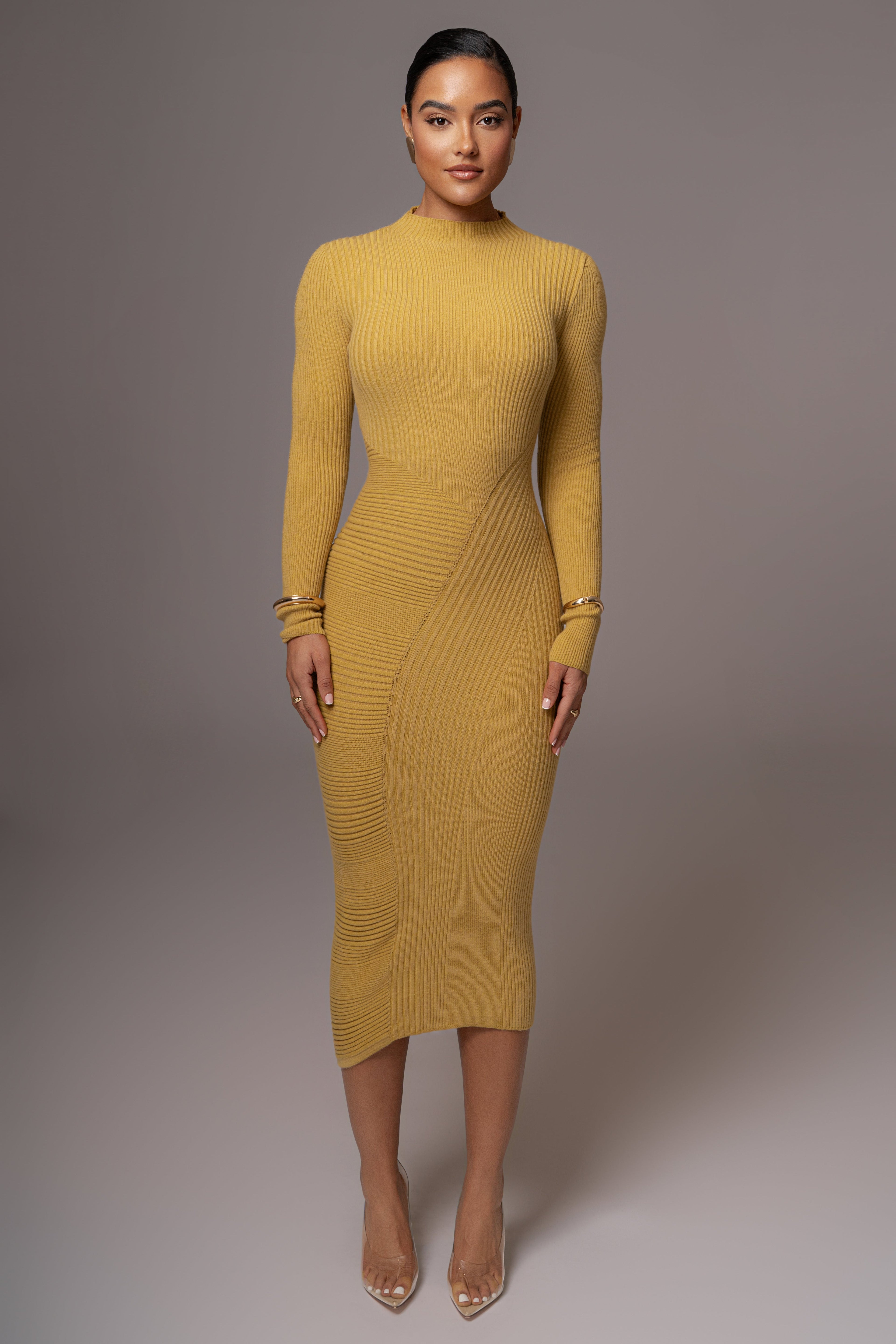 Lime Eliz Midi Dress