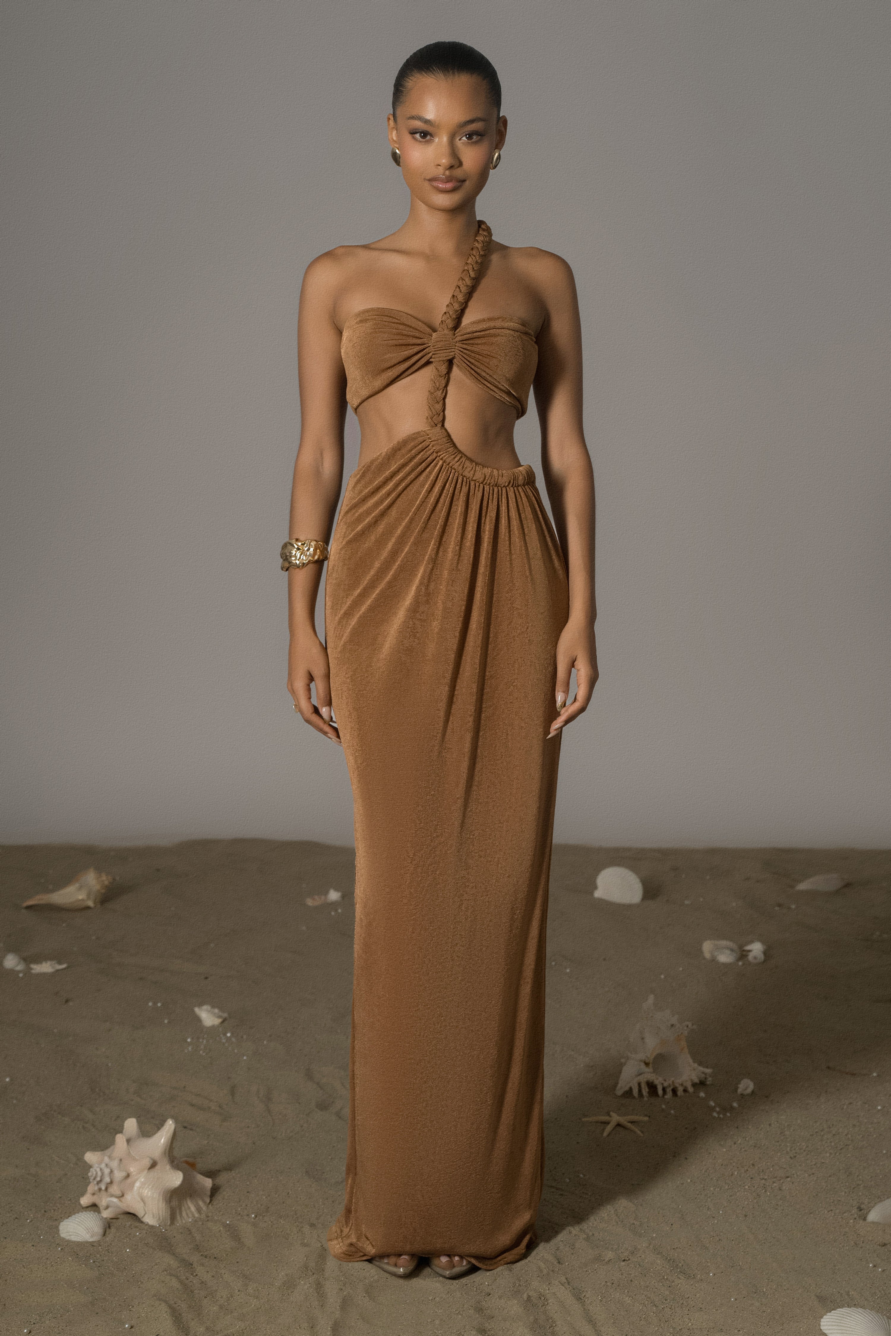 Ema One Shoulder Maxi Dress