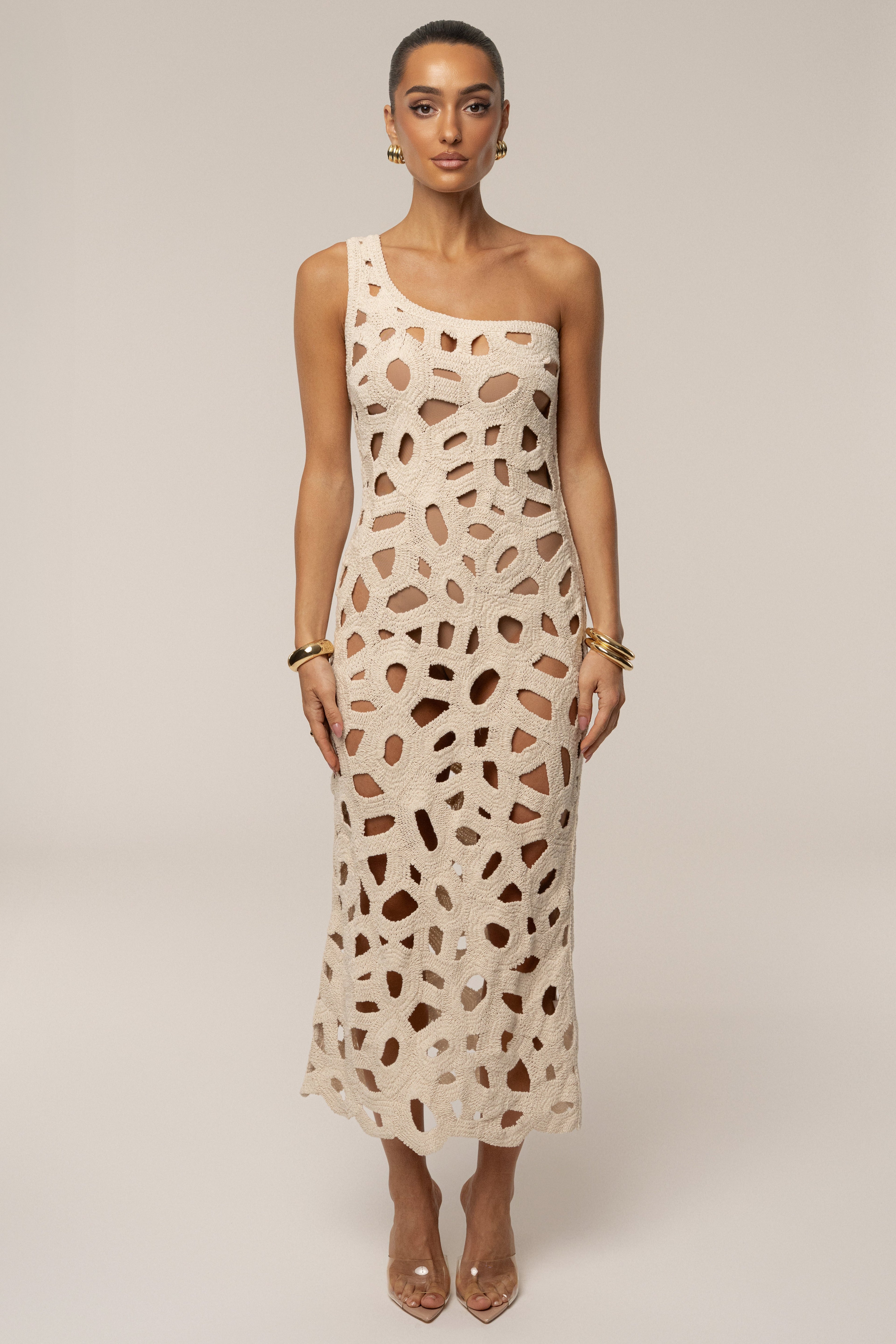 Ecru Endless Summer Crochet Dress