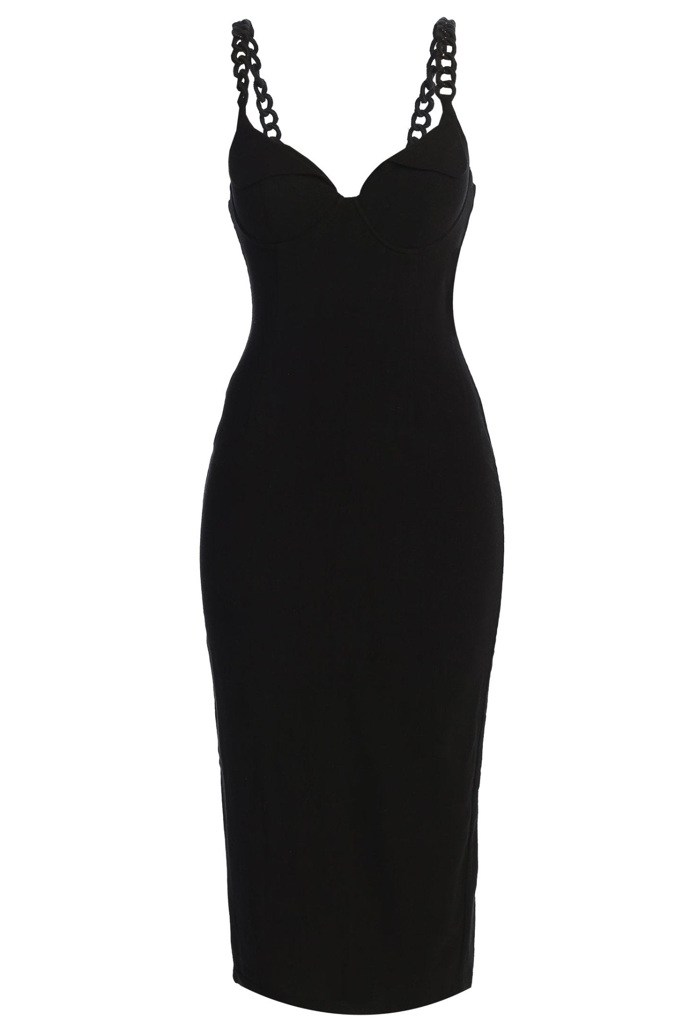 Black Secret Hideout Linen Dress