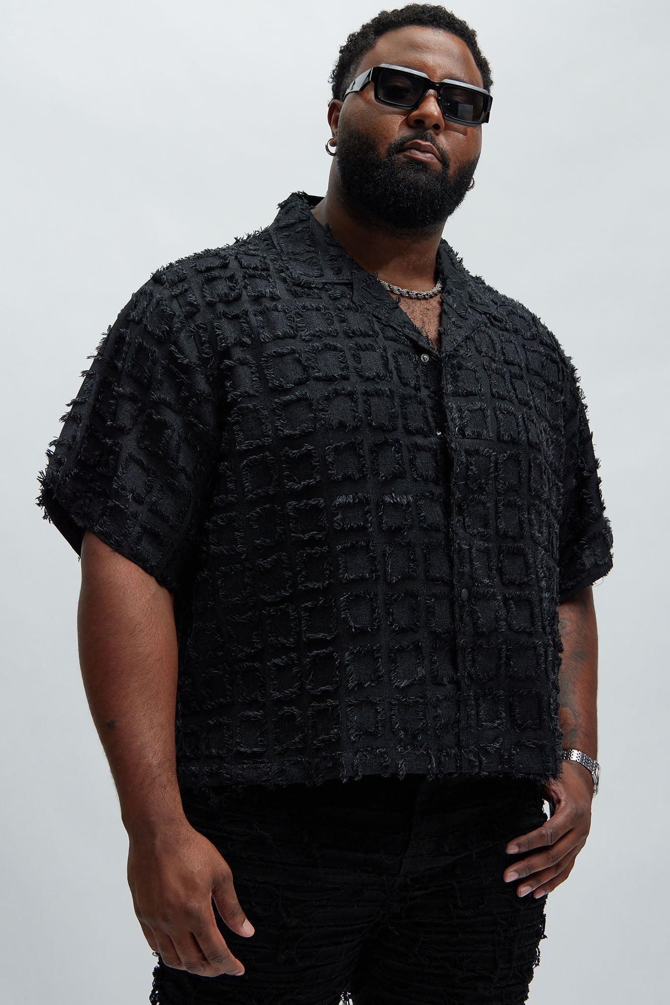 Window Shopping Boxy Shirt - Black