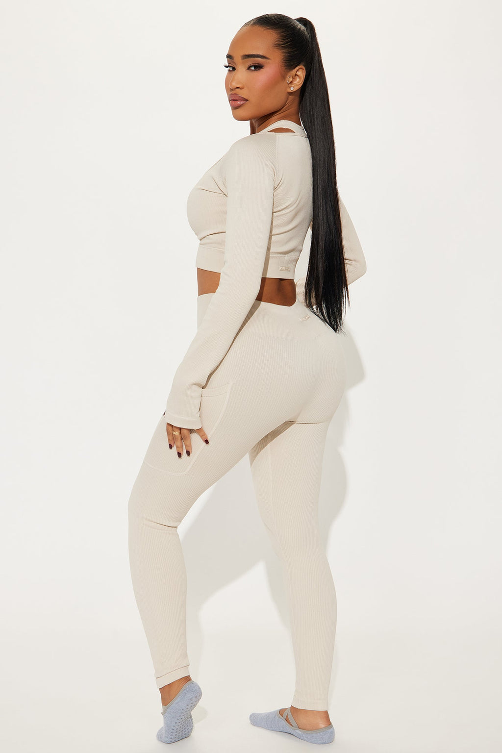 Prone Work Effortless Seamless Active Set - Light Taupe