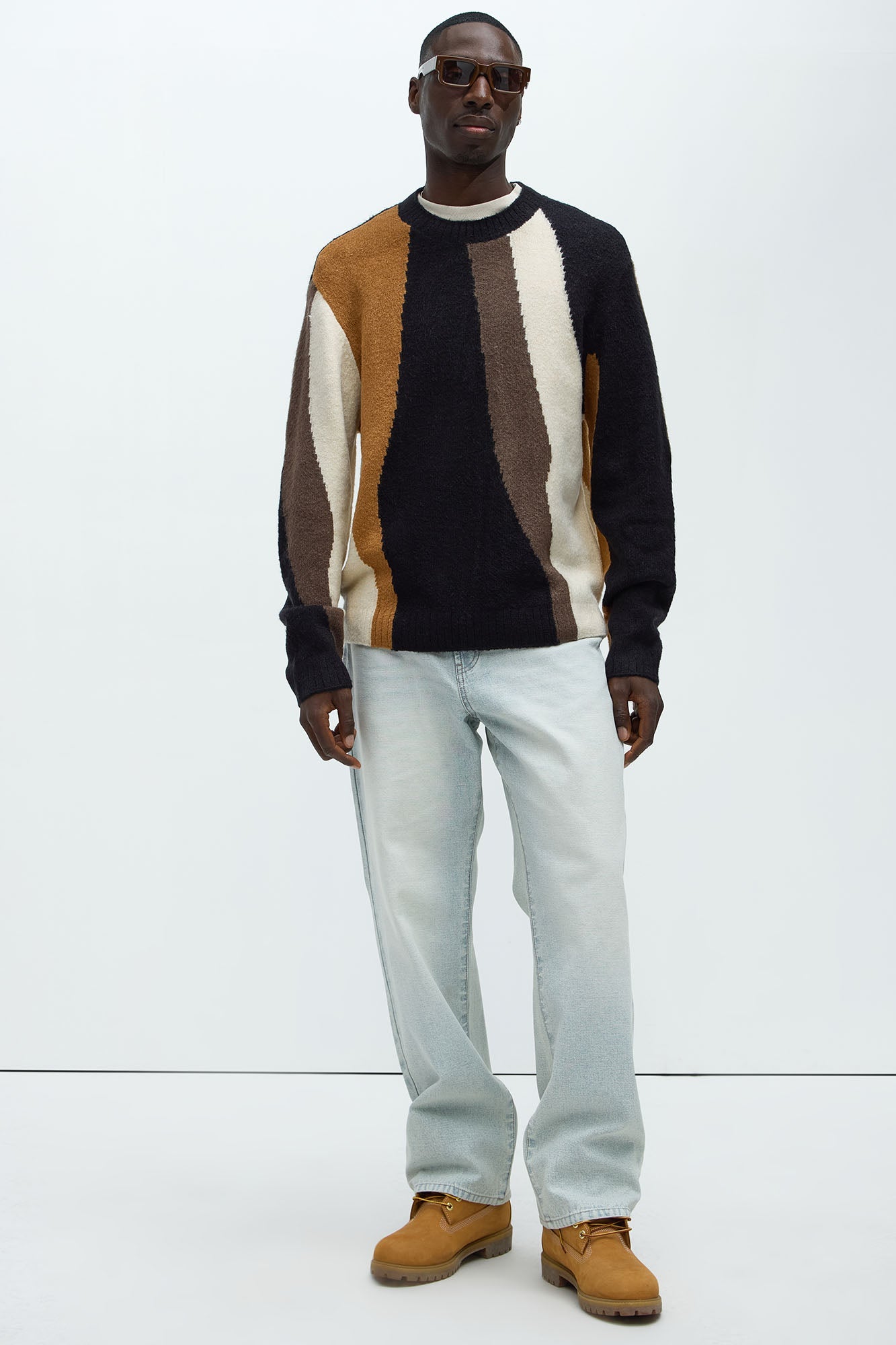 After Hours Sweater - Brown/combo