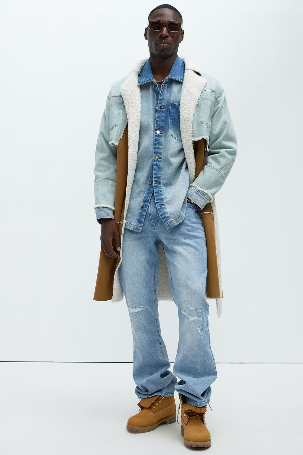 Dreamy Stacked Slim Flare Jeans - Light Blue Wash