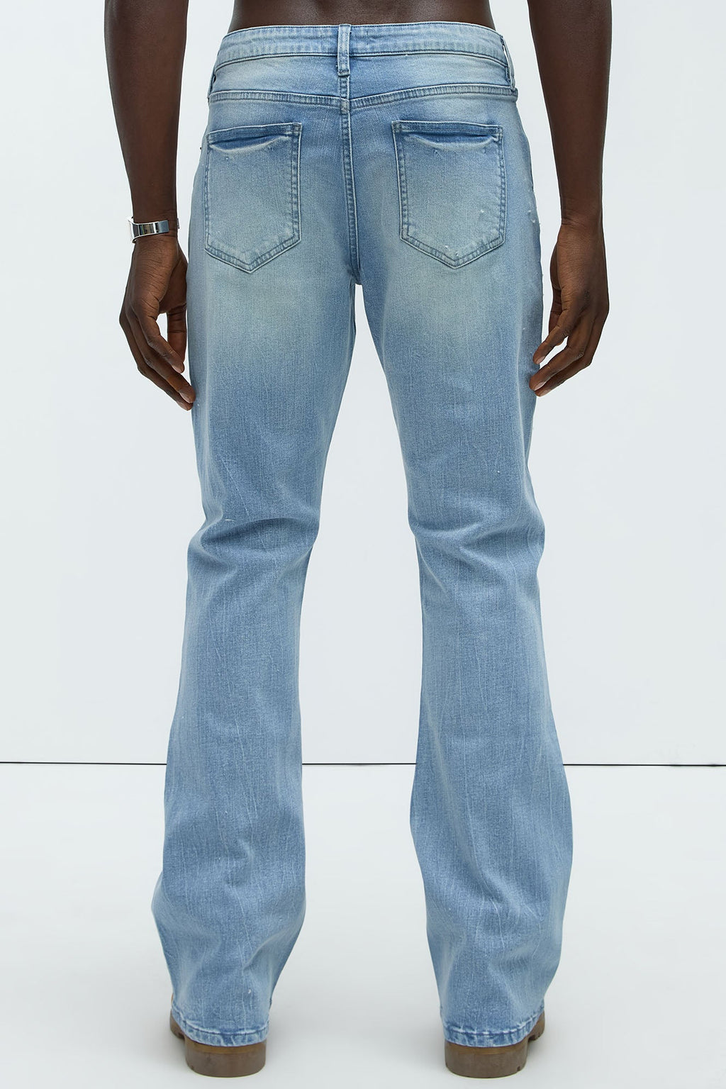 Dreamy Stacked Slim Flare Jeans - Light Blue Wash