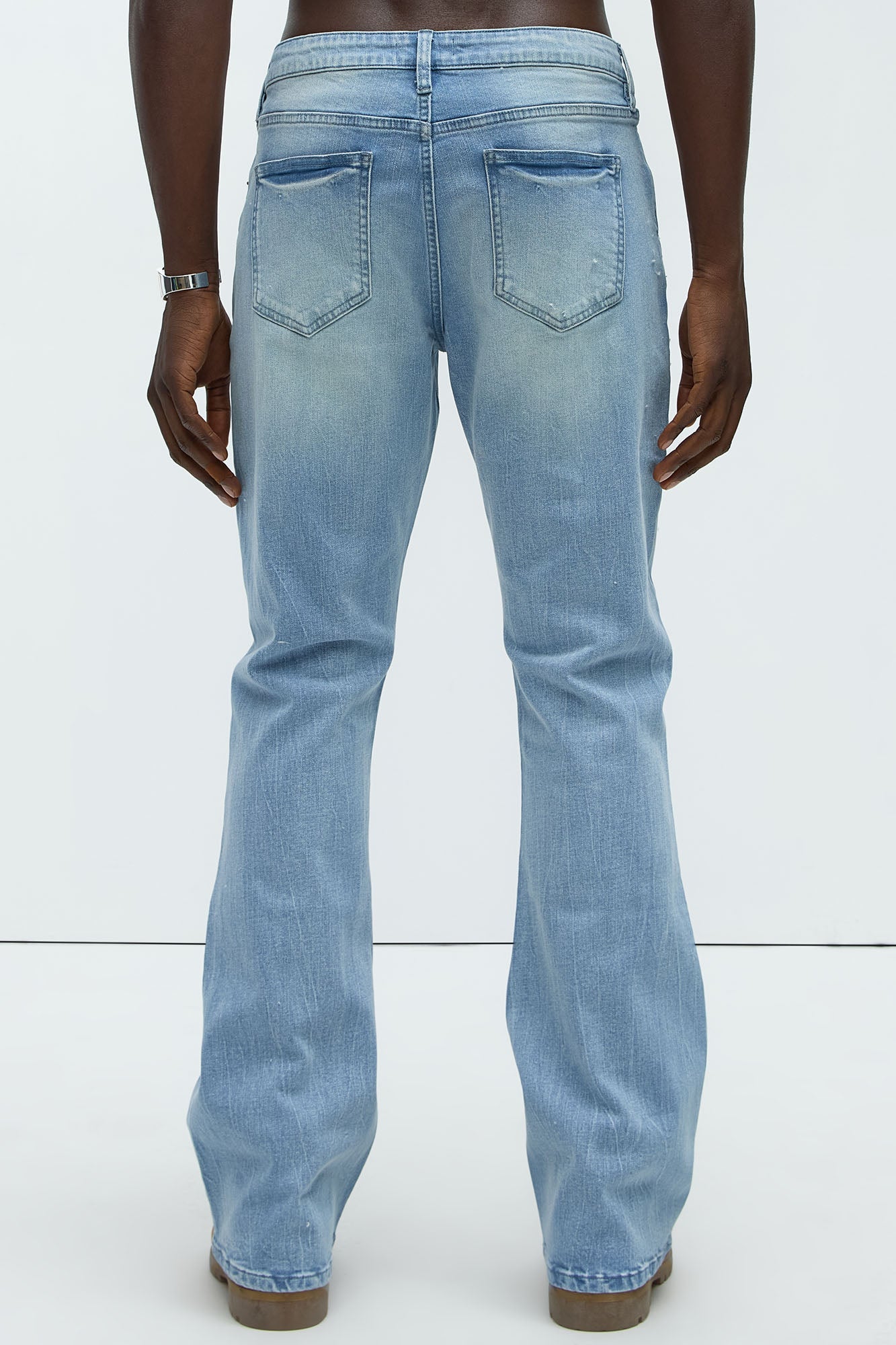 Dreamy Stacked Slim Flare Jeans - Light Blue Wash