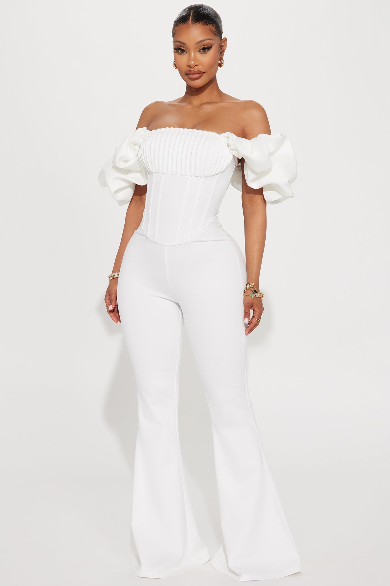 Dreaming In Ruffles Jumpsuit  - White