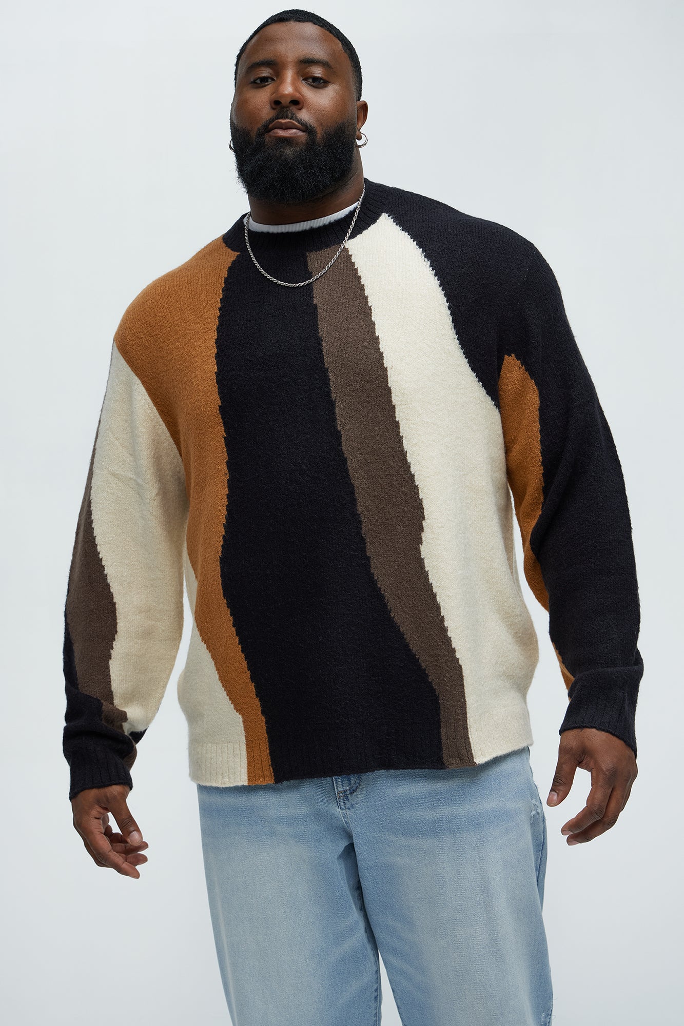 After Hours Sweater - Brown/combo