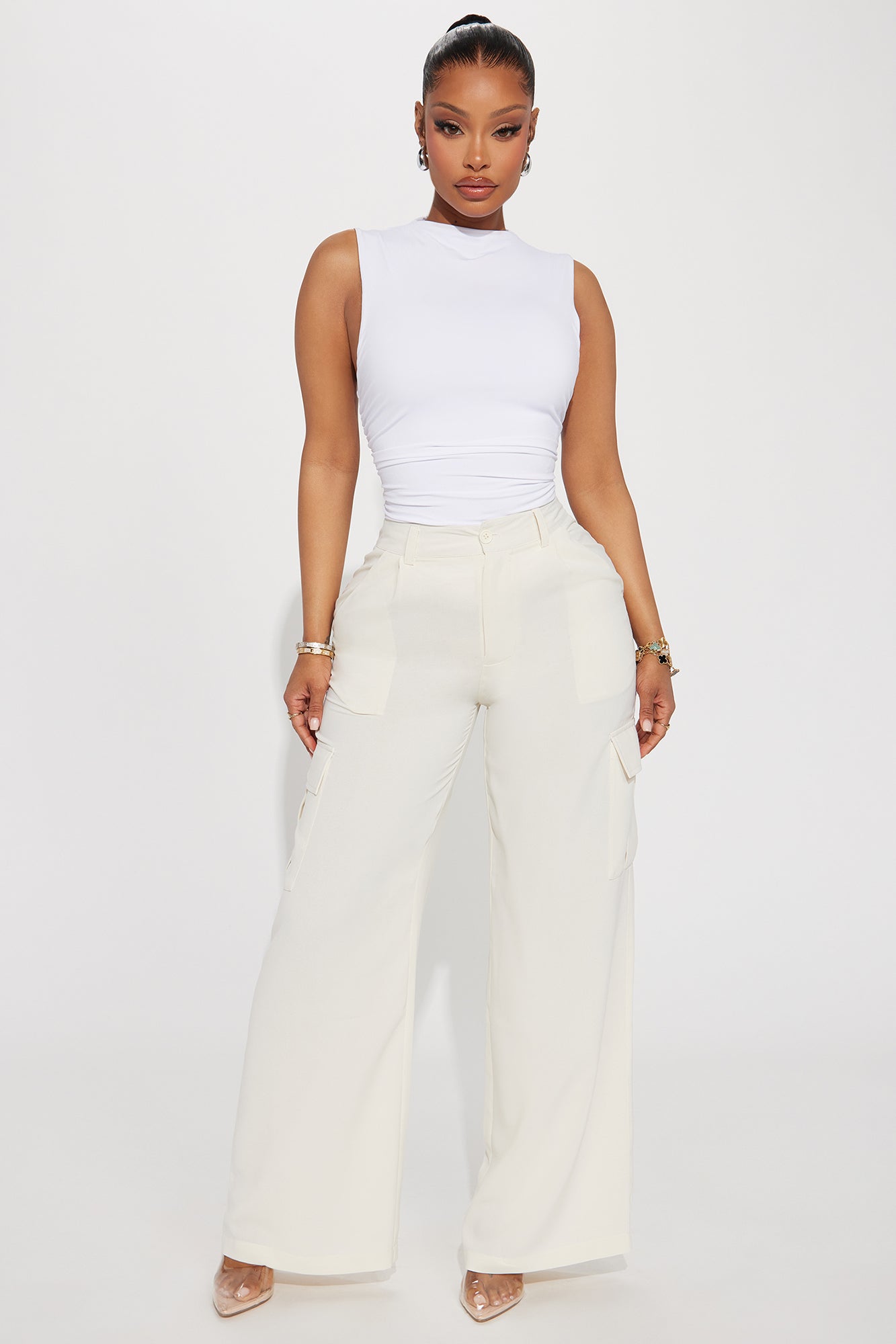 Demy Double Lined Top - White