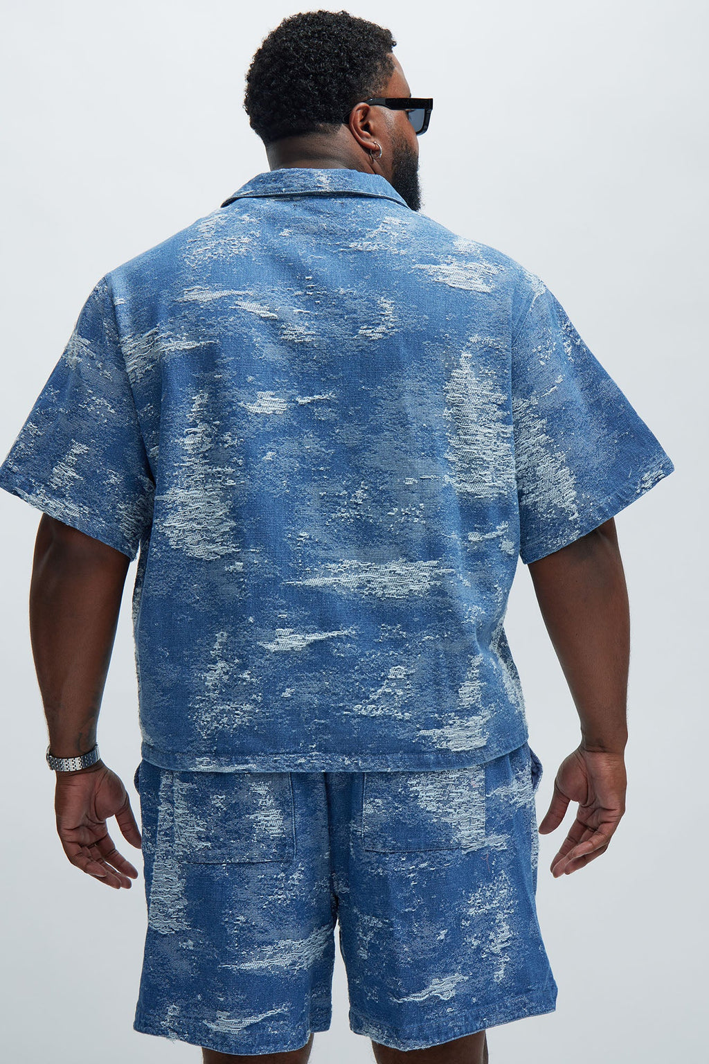 Cloud 9 Textured Shirt - Light Blue