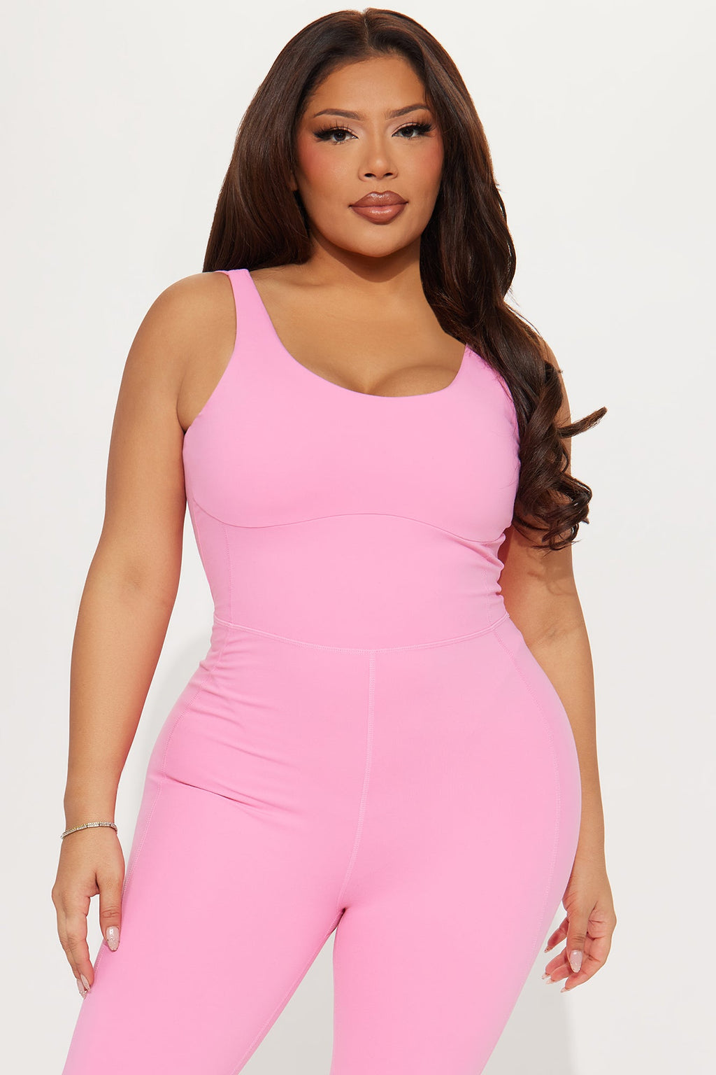 Stretch & Shine Super Soft Active Jumpsuit - Bubblegum Pink