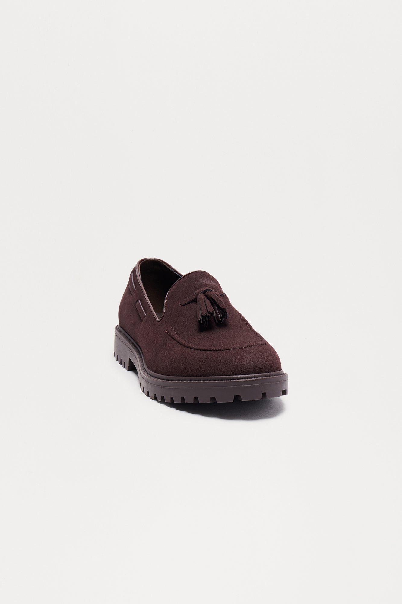 Montague Chunky Tassel Loafer - Chocolate