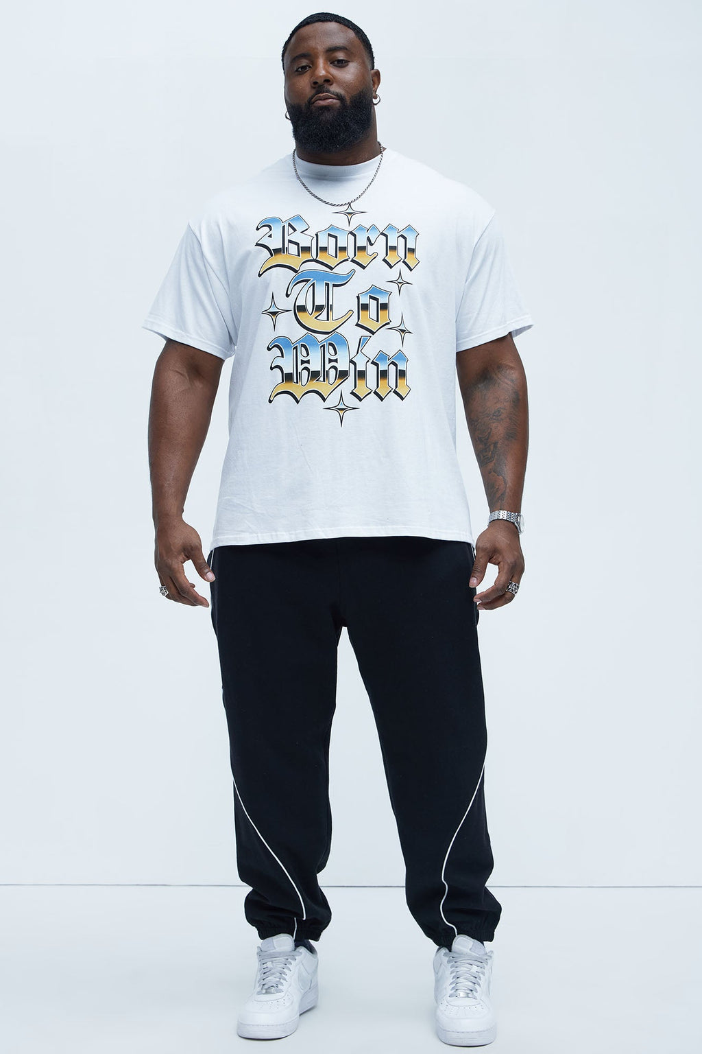 Tyson Piping Relaxed Jogger - Black