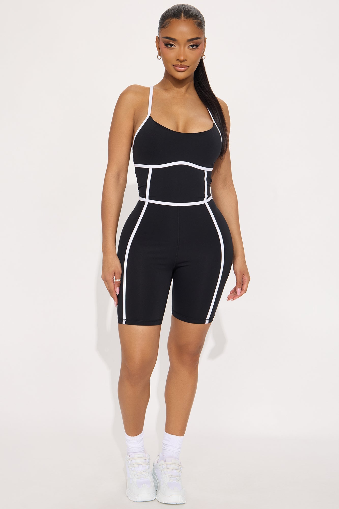 You Got Served Active Romper - Black