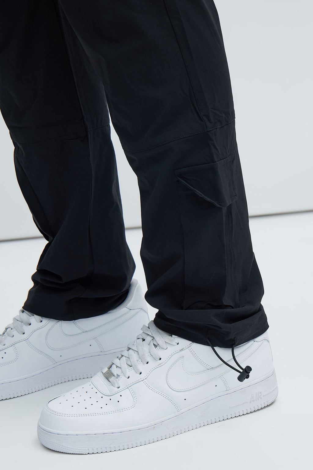 Versatile Slim Cargo Pants - Black