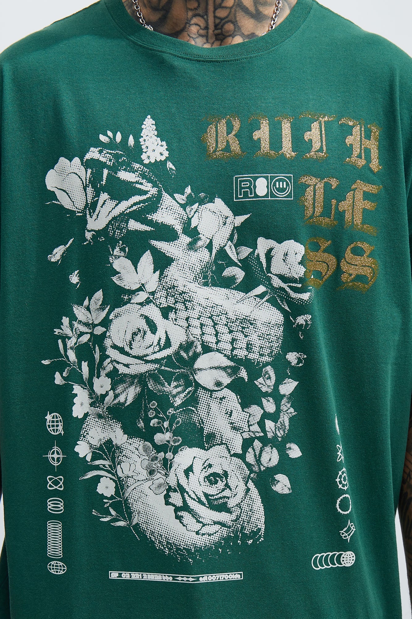 Ruthless Oversized Short Sleeve Tee - Hunter