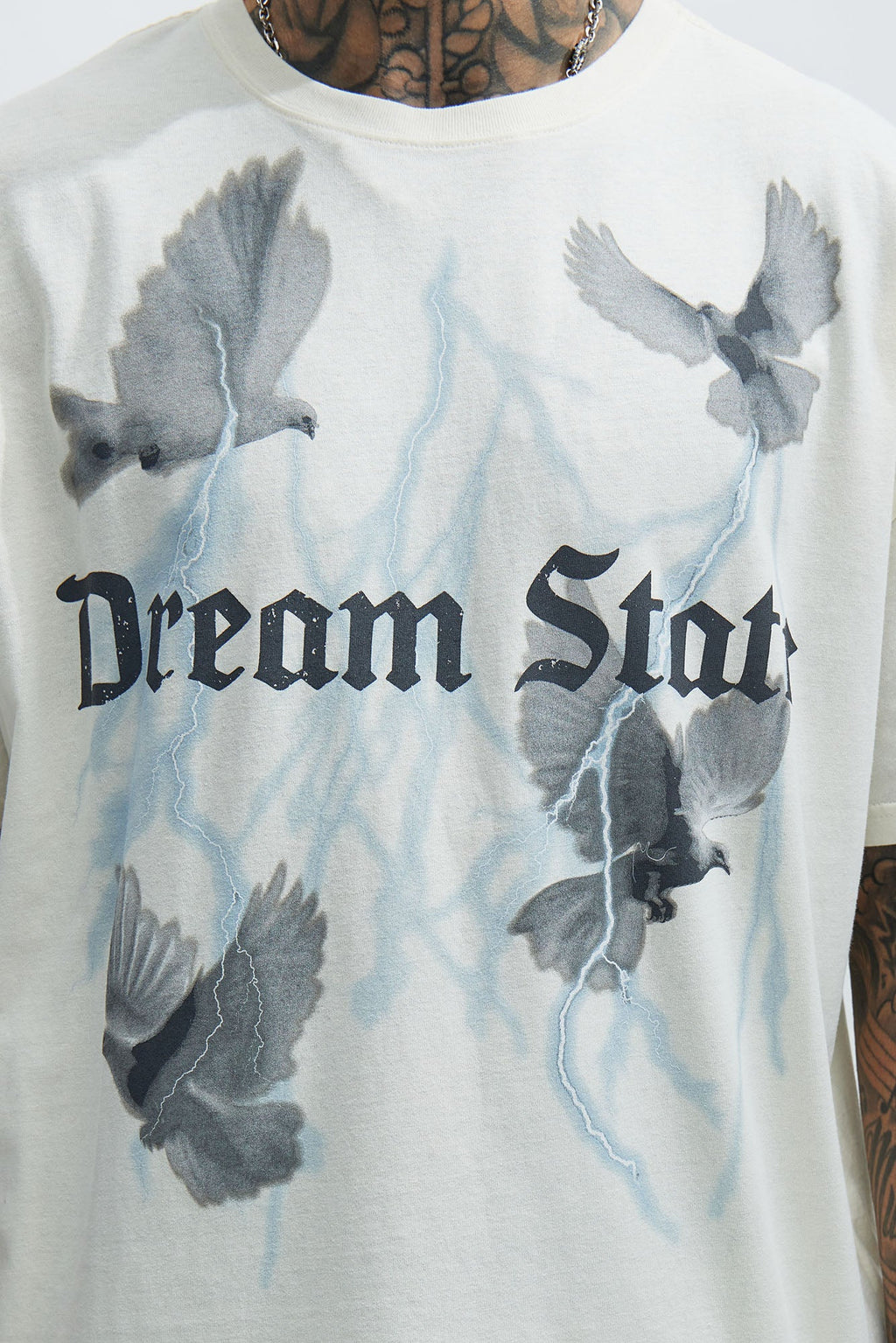 Dream State Oversized Short Sleeve Tee - White