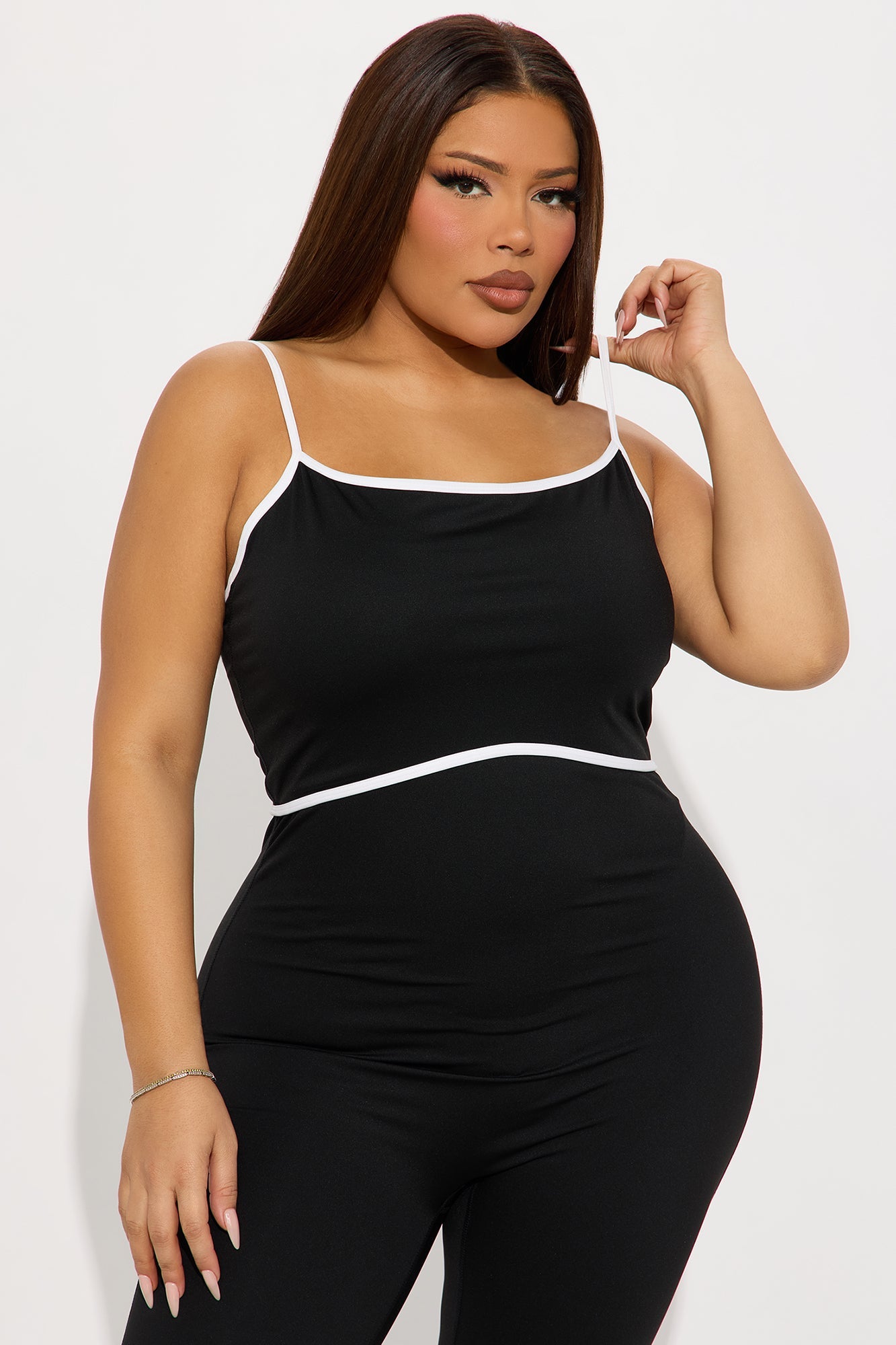 Heidi 2 Piece Bolero Active Jumpsuit - Black