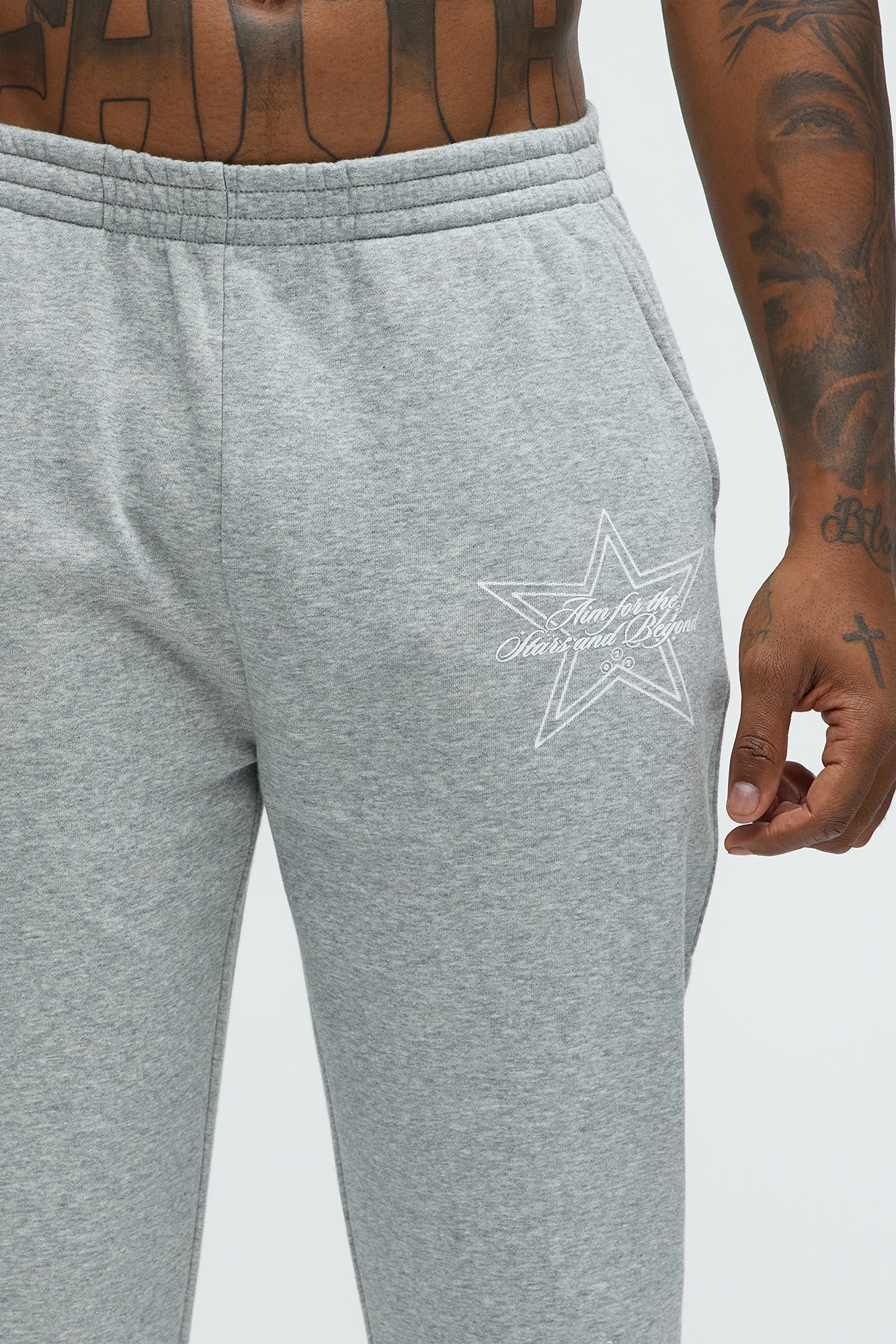 Aim For The Stars Sweatpants - Grey