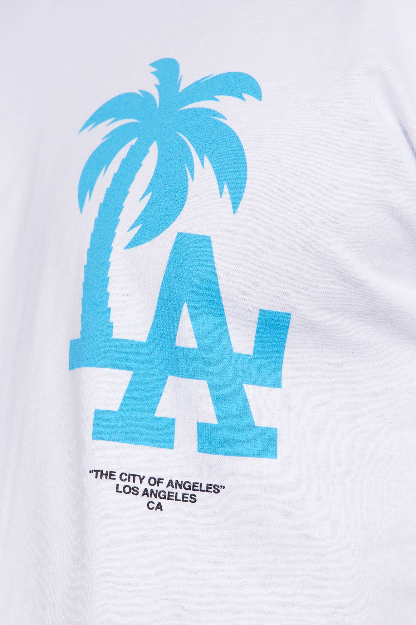 LA Palm Tree Short Sleeve Tee - White