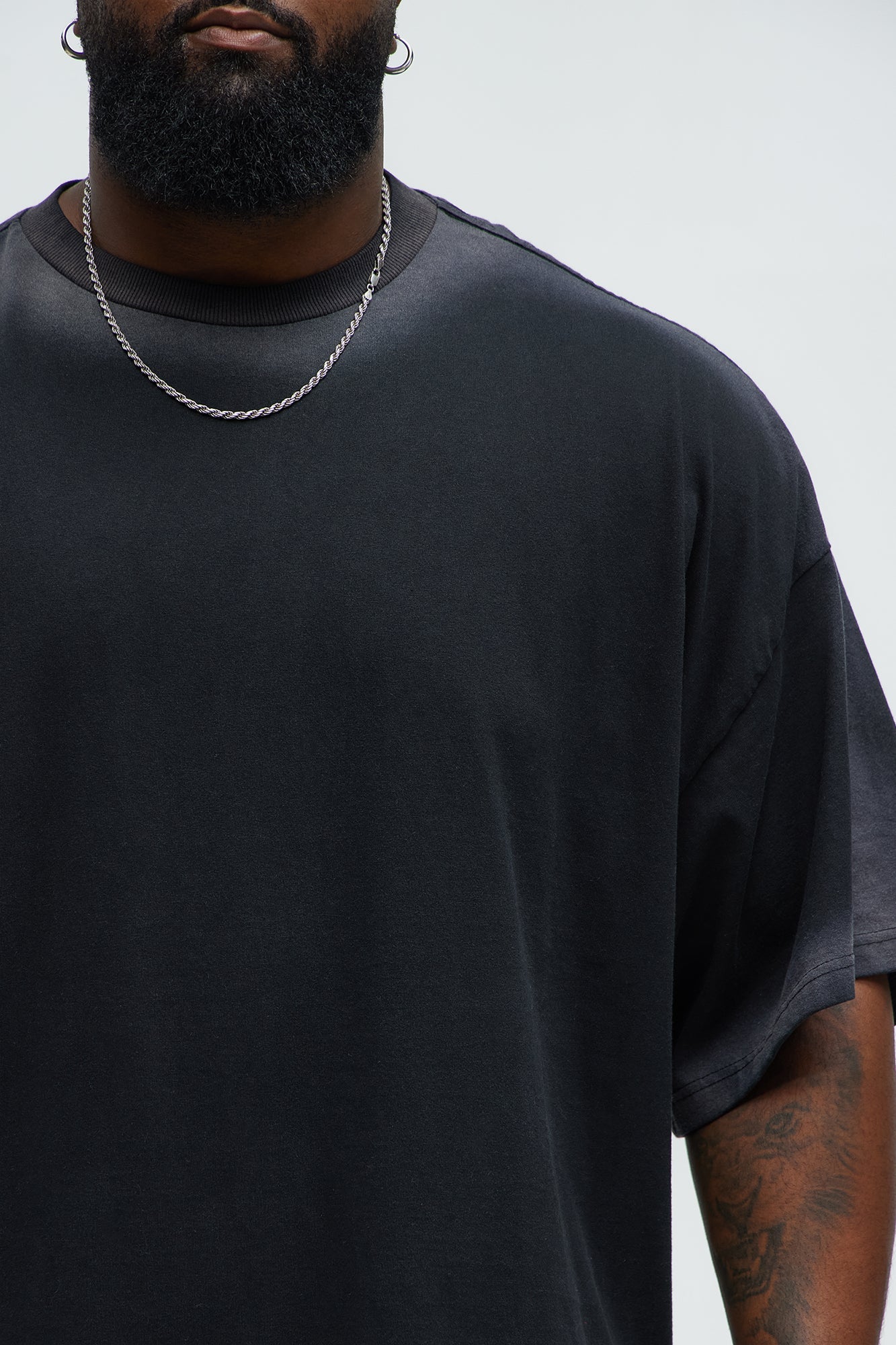 Dirty Wash Heavyweight Boxy Tee - Black