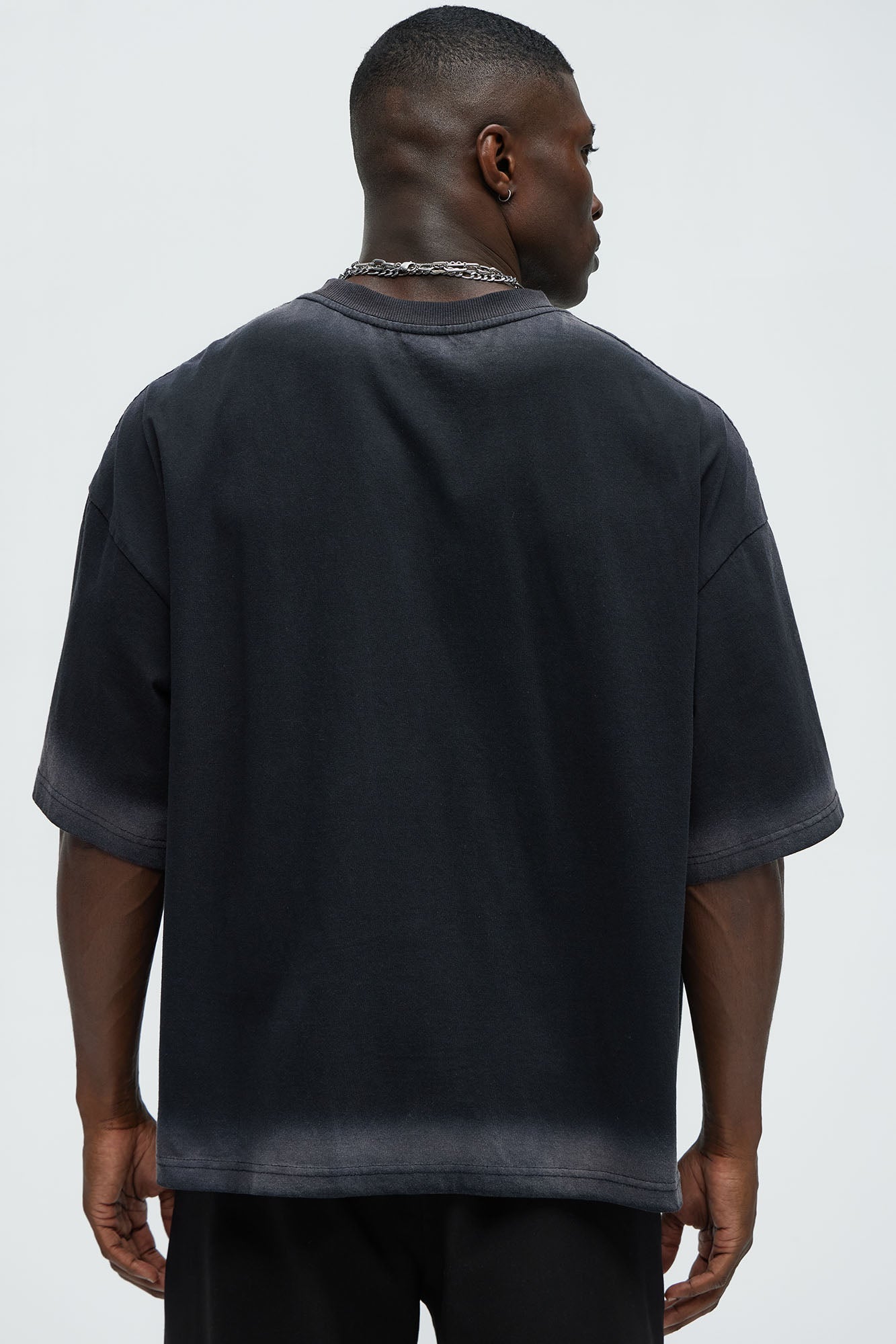 Dirty Wash Heavyweight Boxy Tee - Black