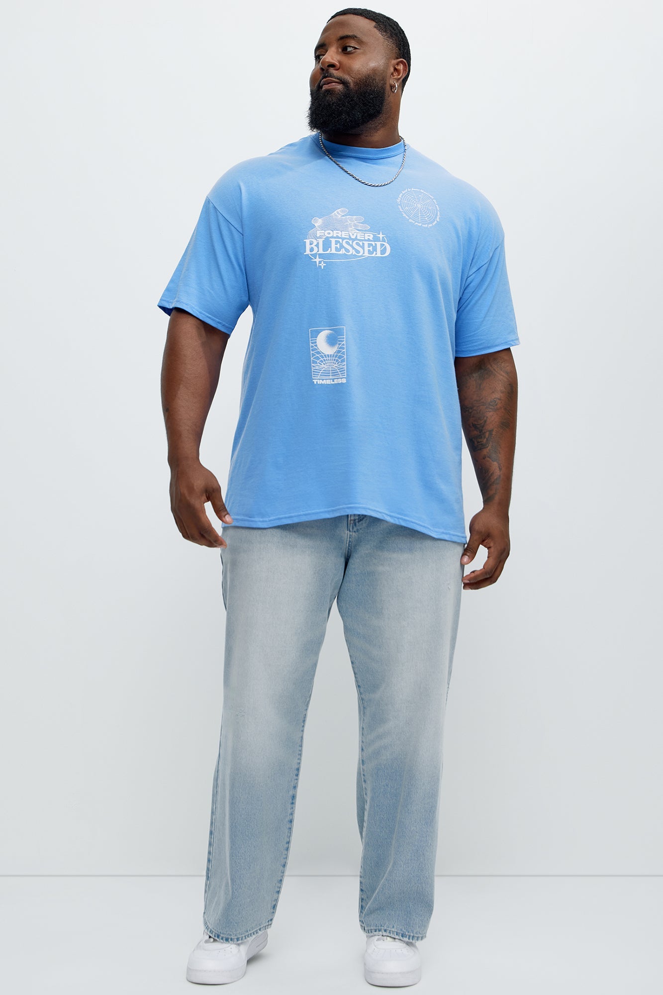 Forever Blessed Timeless Short Sleeve Tee - Blue
