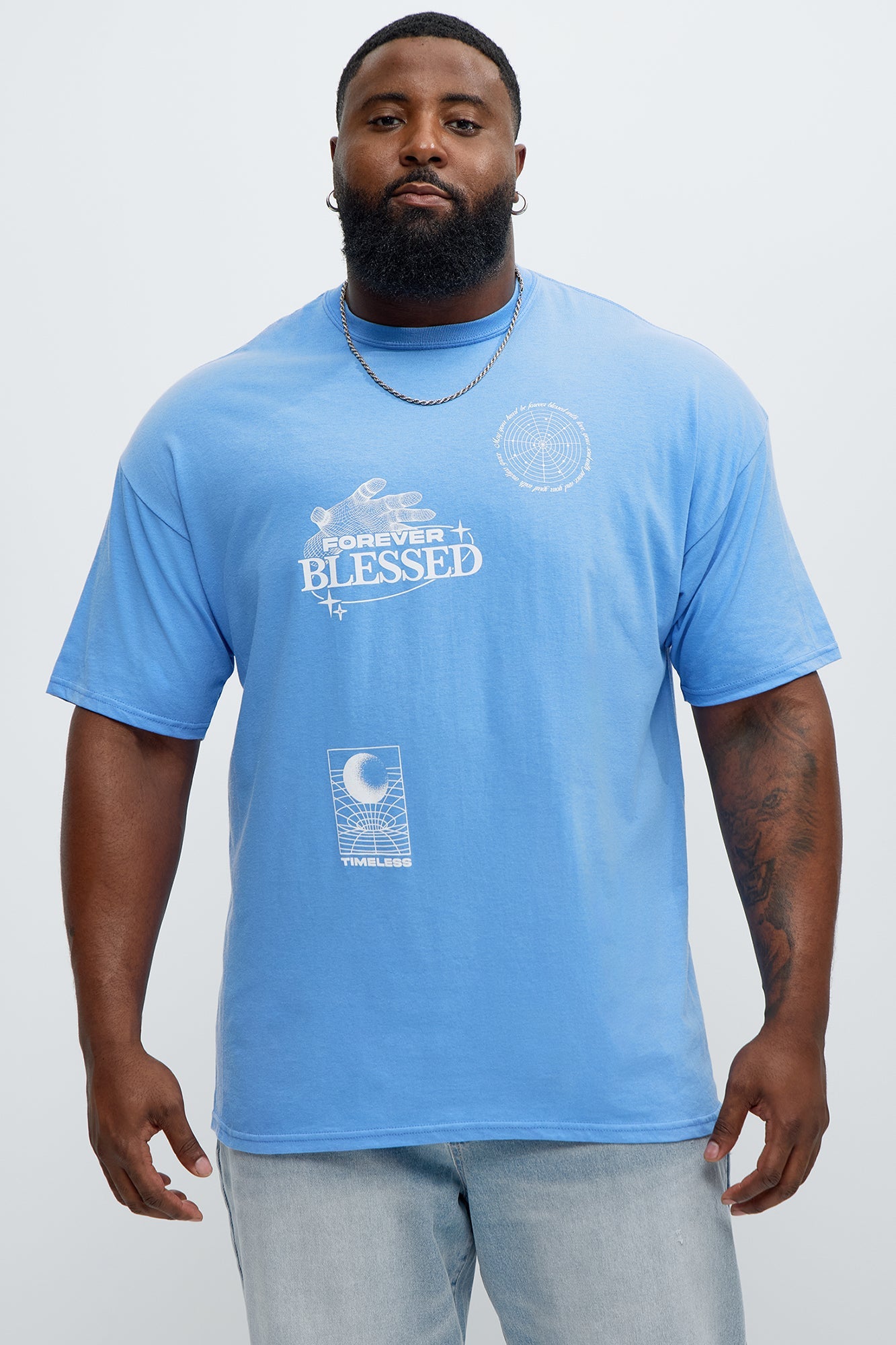 Forever Blessed Timeless Short Sleeve Tee - Blue