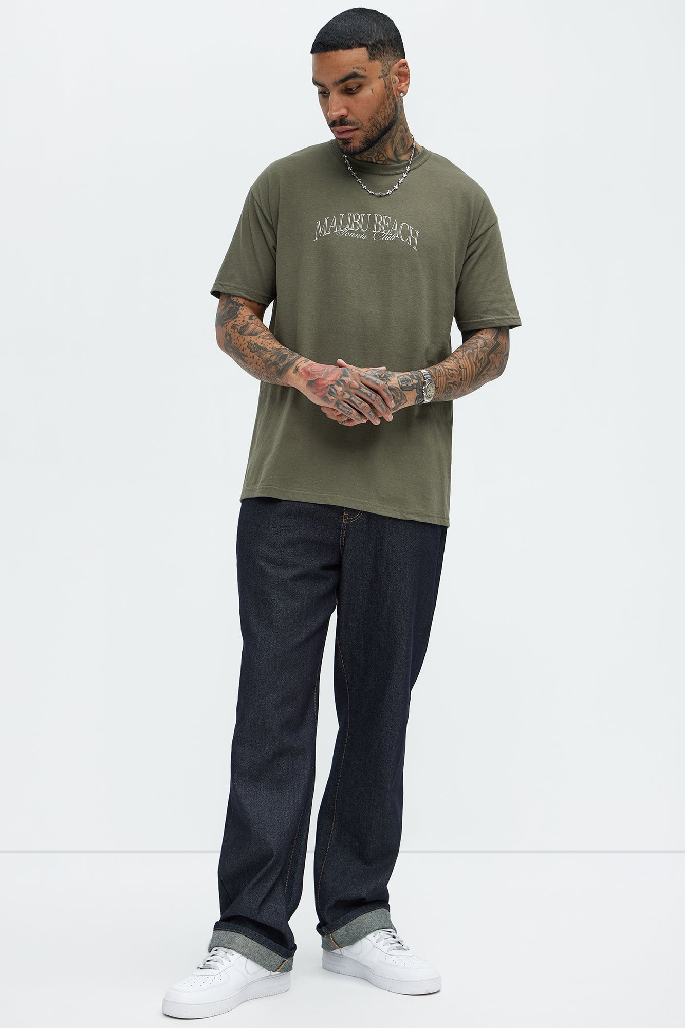 Malibu Beach Tennis Short Sleeve Tee - Olive