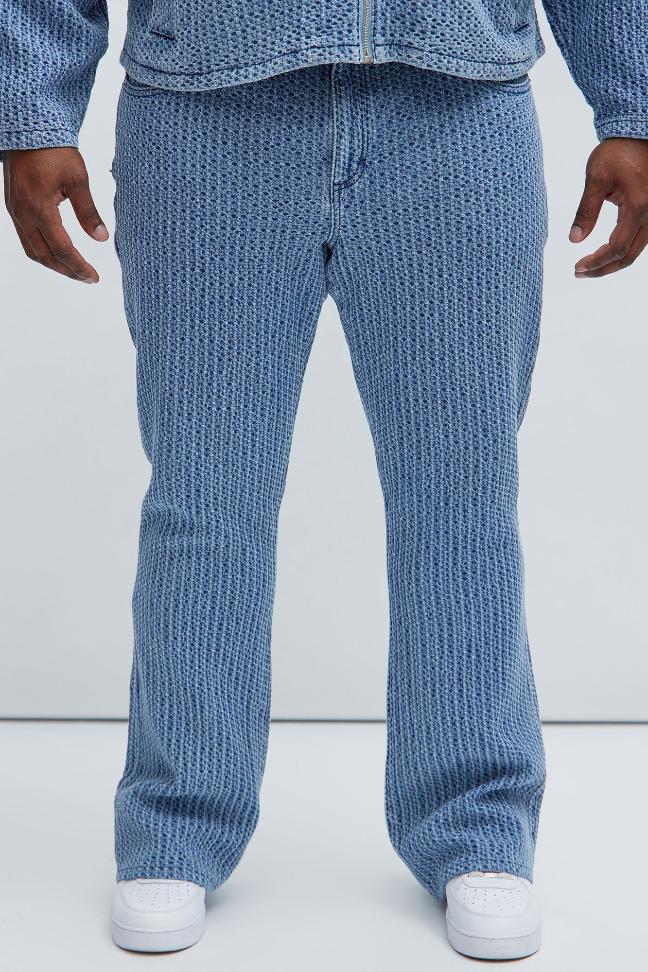 Warsaw Stacked Slim Flare Jeans - Light Blue