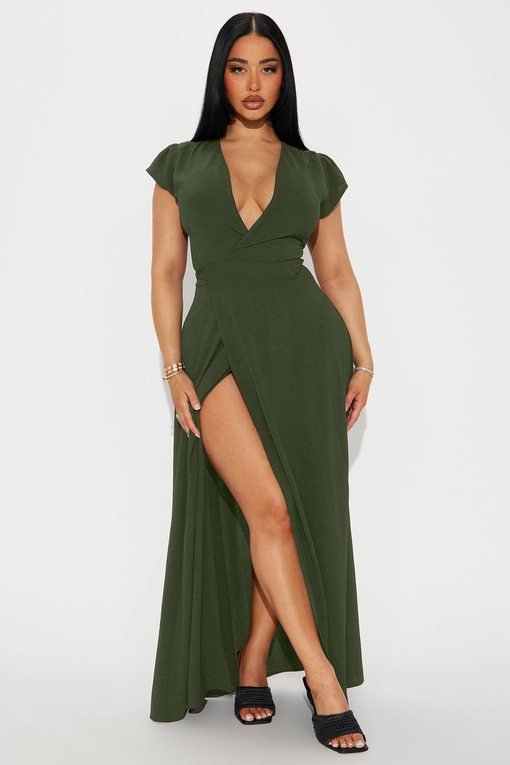 Annita Airflow Maxi Dress - Olive