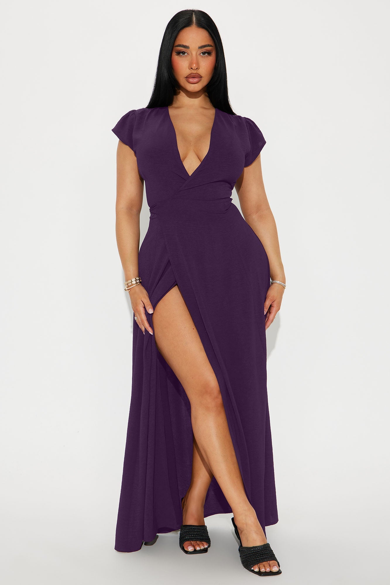 Annita Airflow Maxi Dress - Plum