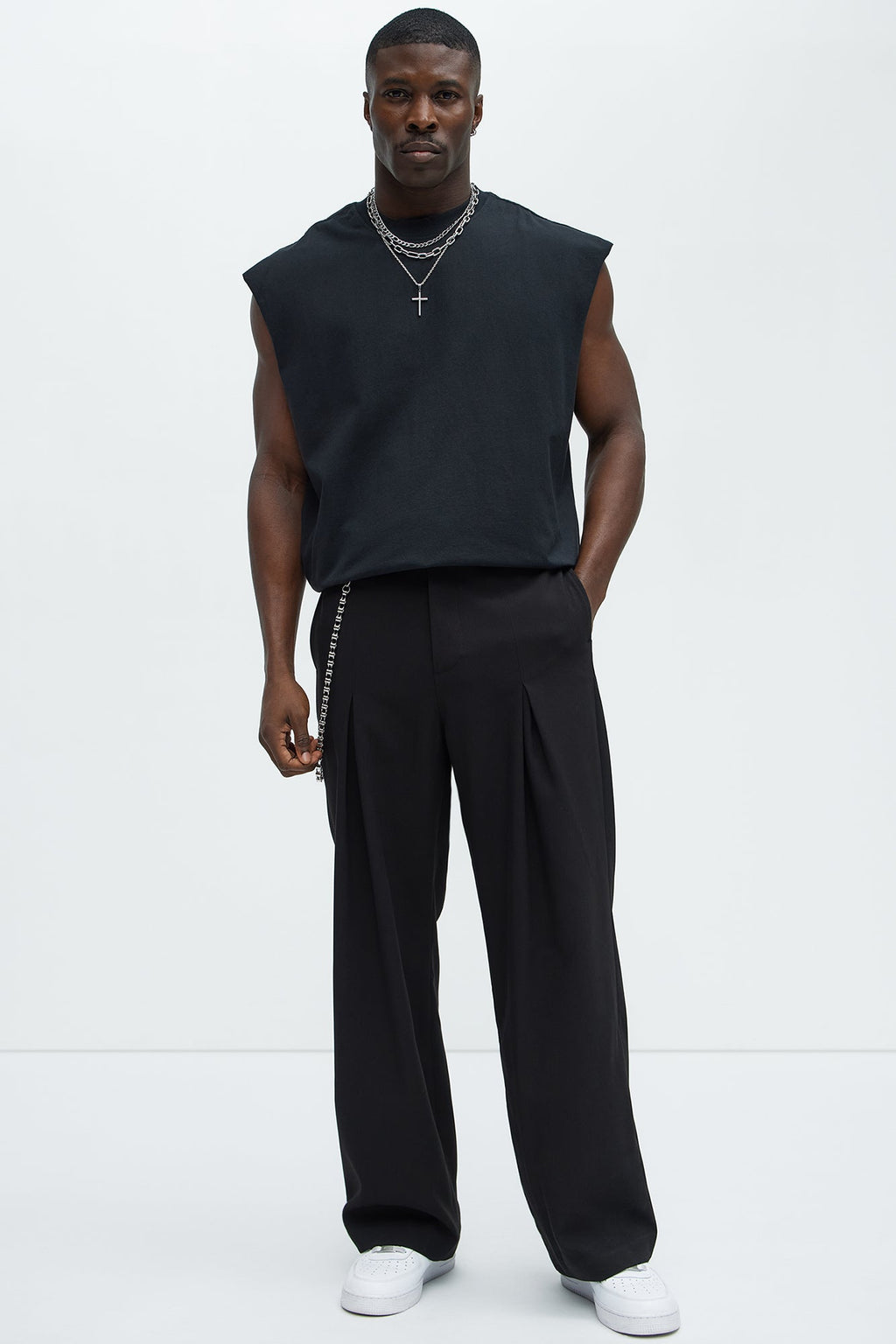 Relaxed Heavyweight Muscle Tee - Black