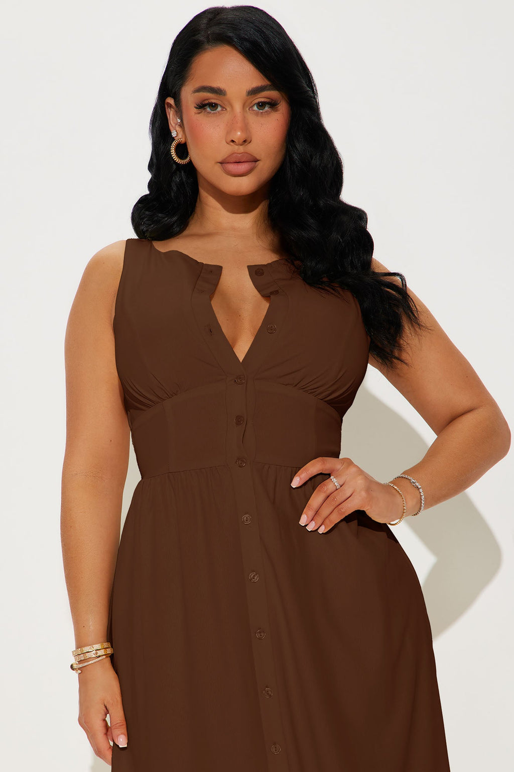 Juliet Maxi Dress - Brown