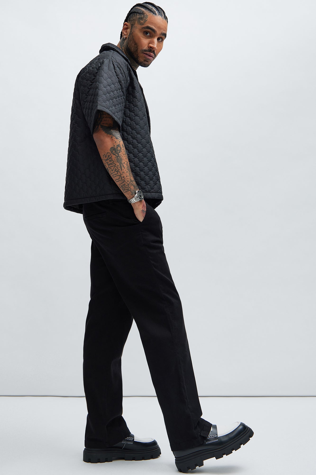 Mac Chino Straight Pants - Black