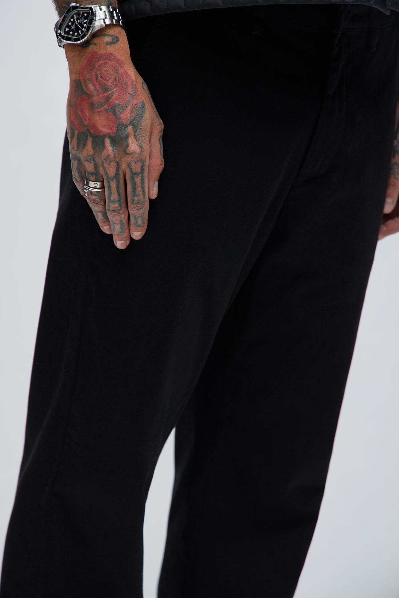 Mac Chino Straight Pants - Black